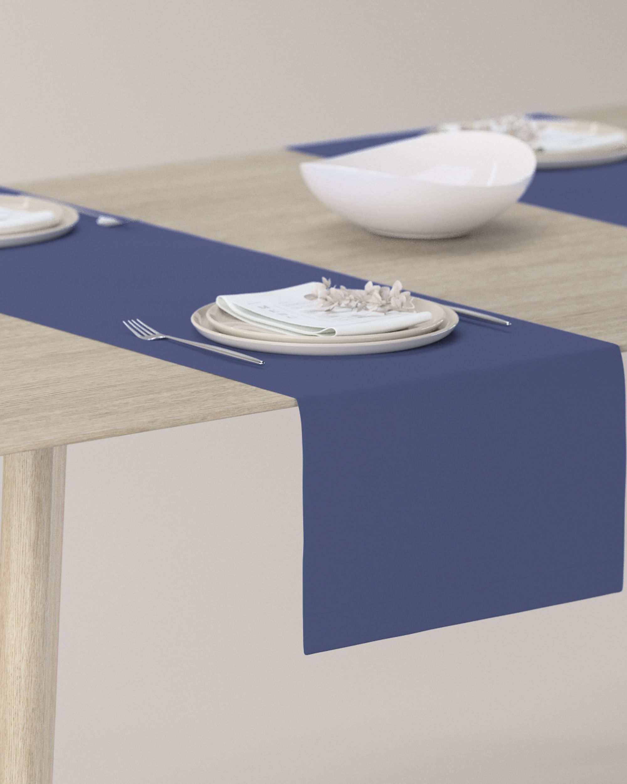 Table runner product colour navy blue