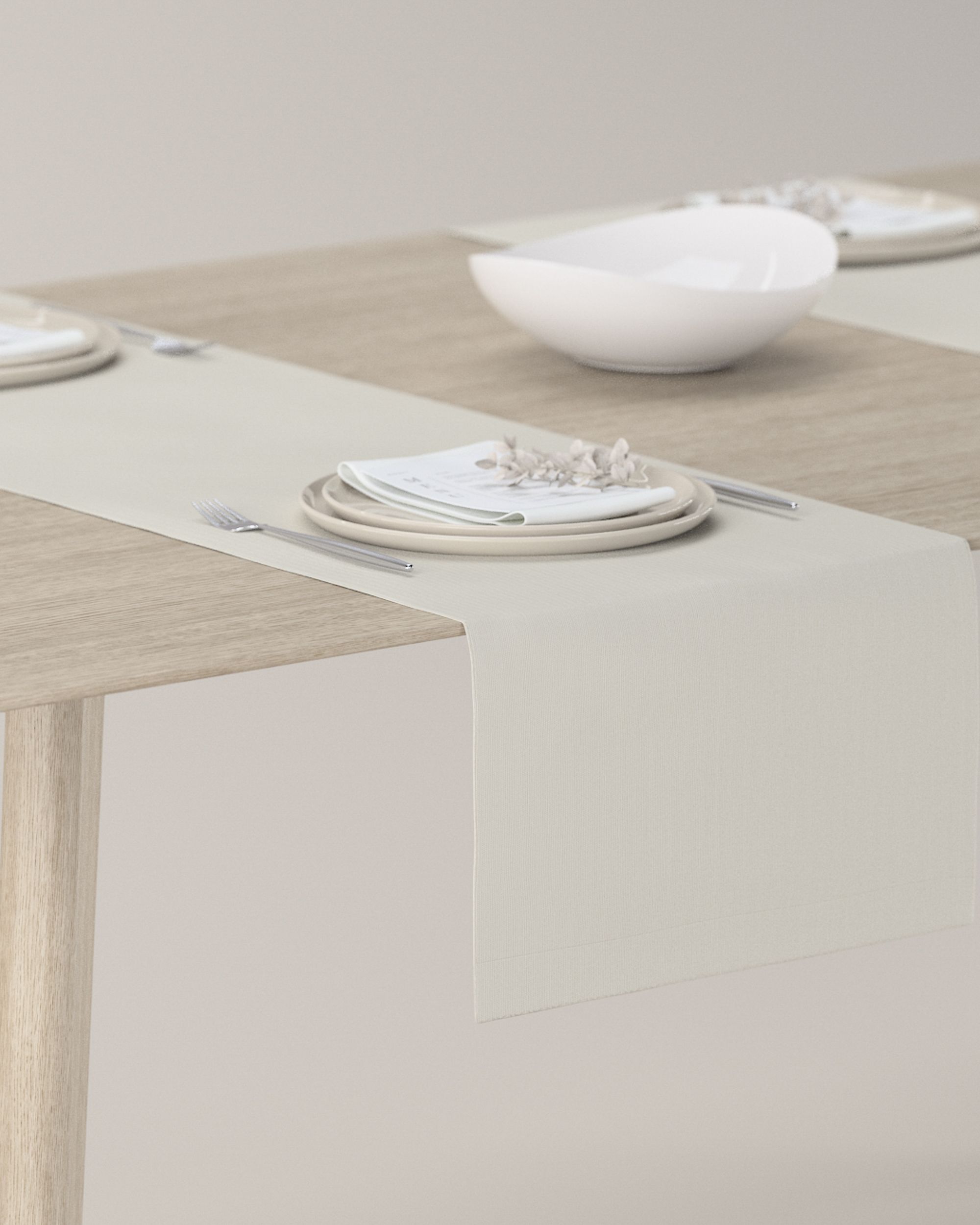 Table runner product colour grey