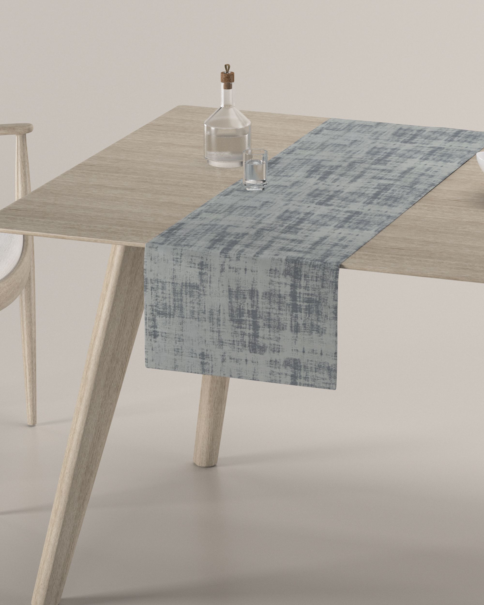 Table runner product colour grey fabric gloss, velvet (hover)