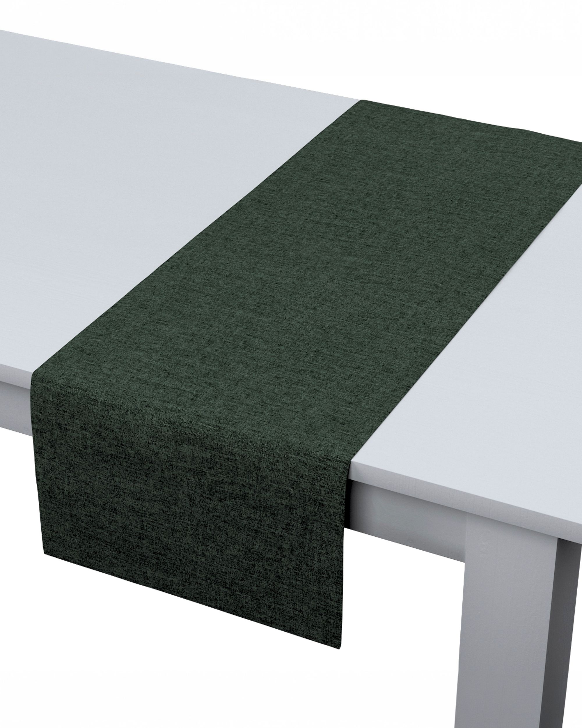 Table runner product colour green fabric structured