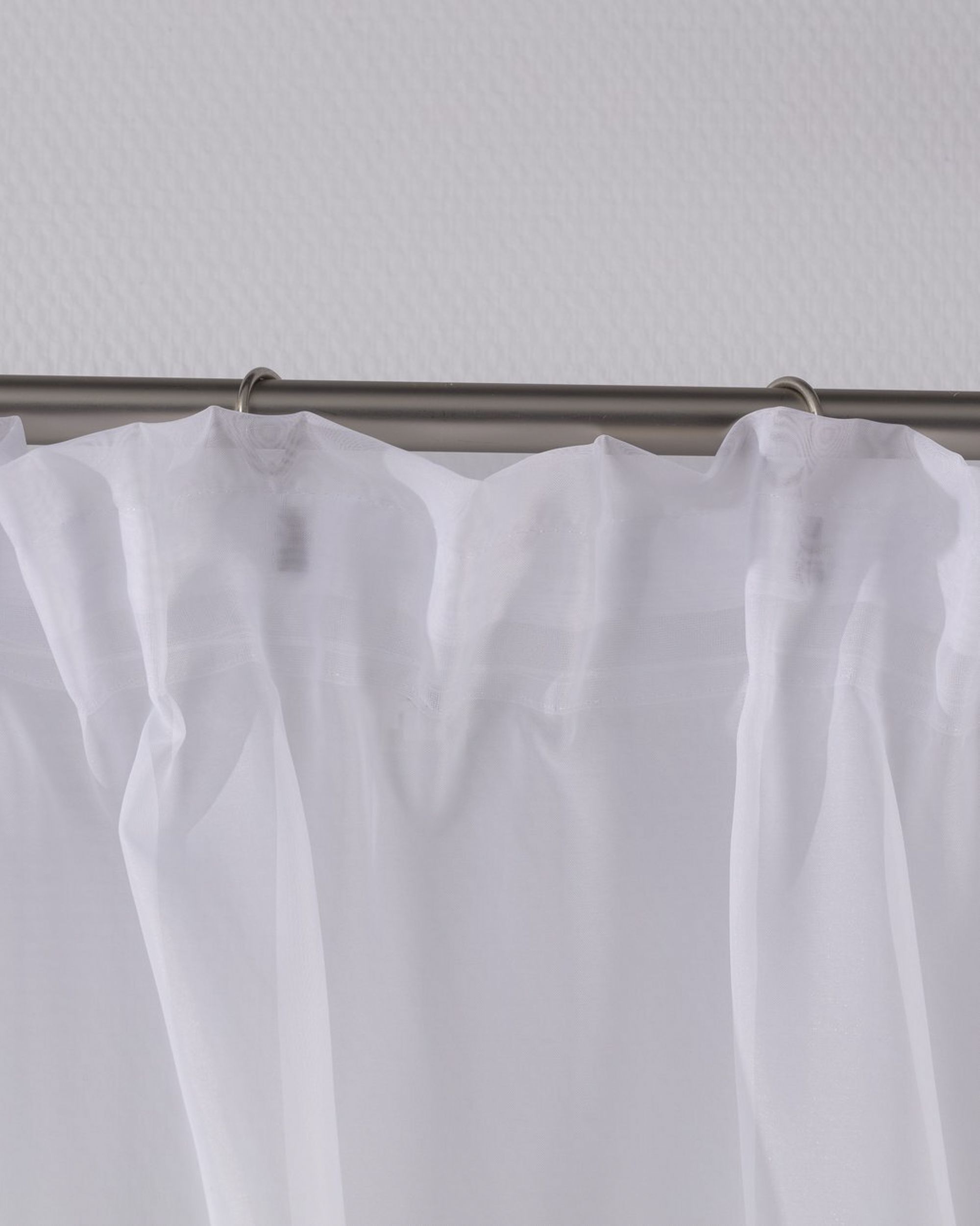 Lily ecru voile curtains - Set of 2 product colour white fabric semi-sheer, gloss