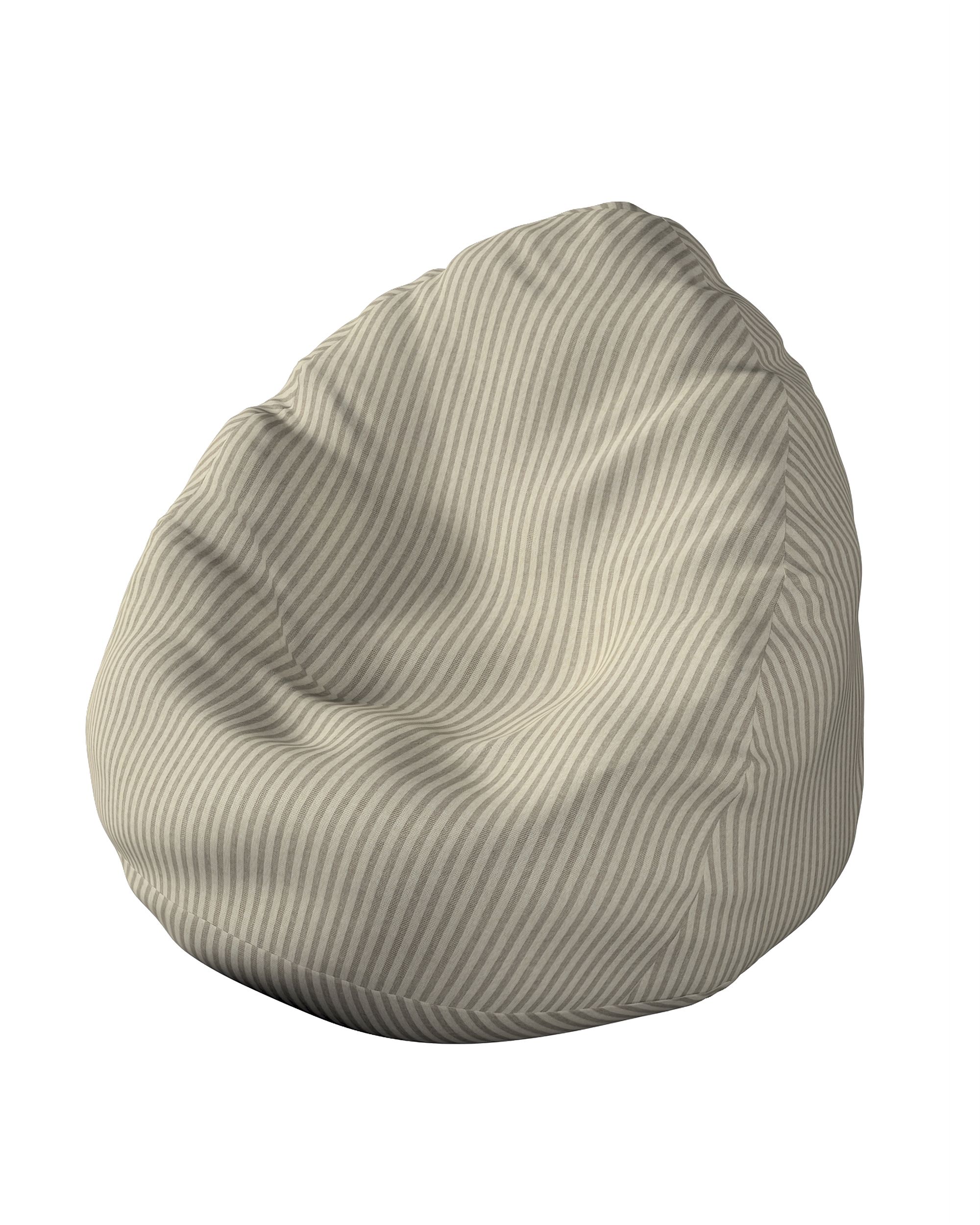 Beanbag product colour beige fabric outdoor, structured, patterned