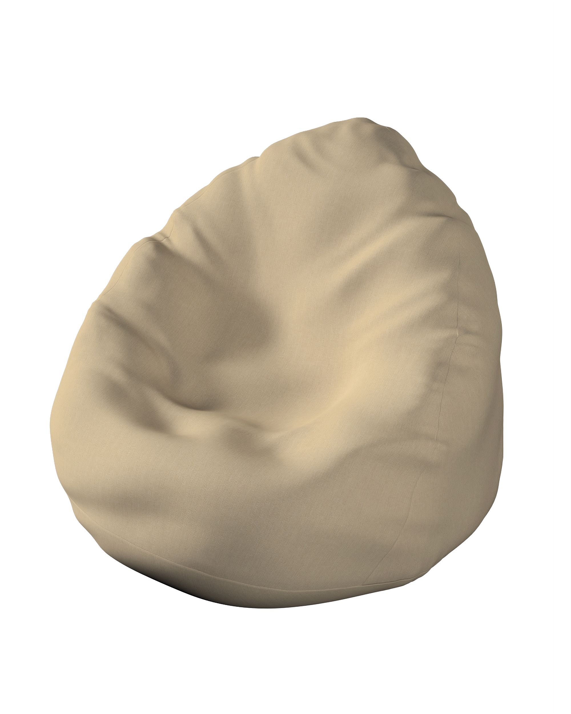 Beanbag product colour beige fabric outdoor, structured
