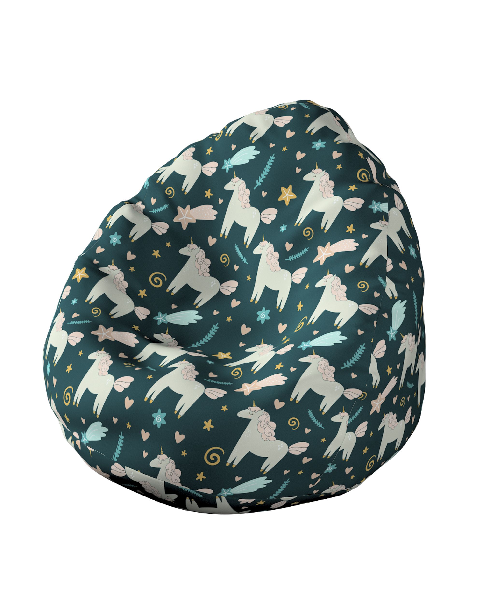 Beanbag product colour brown fabric patterned