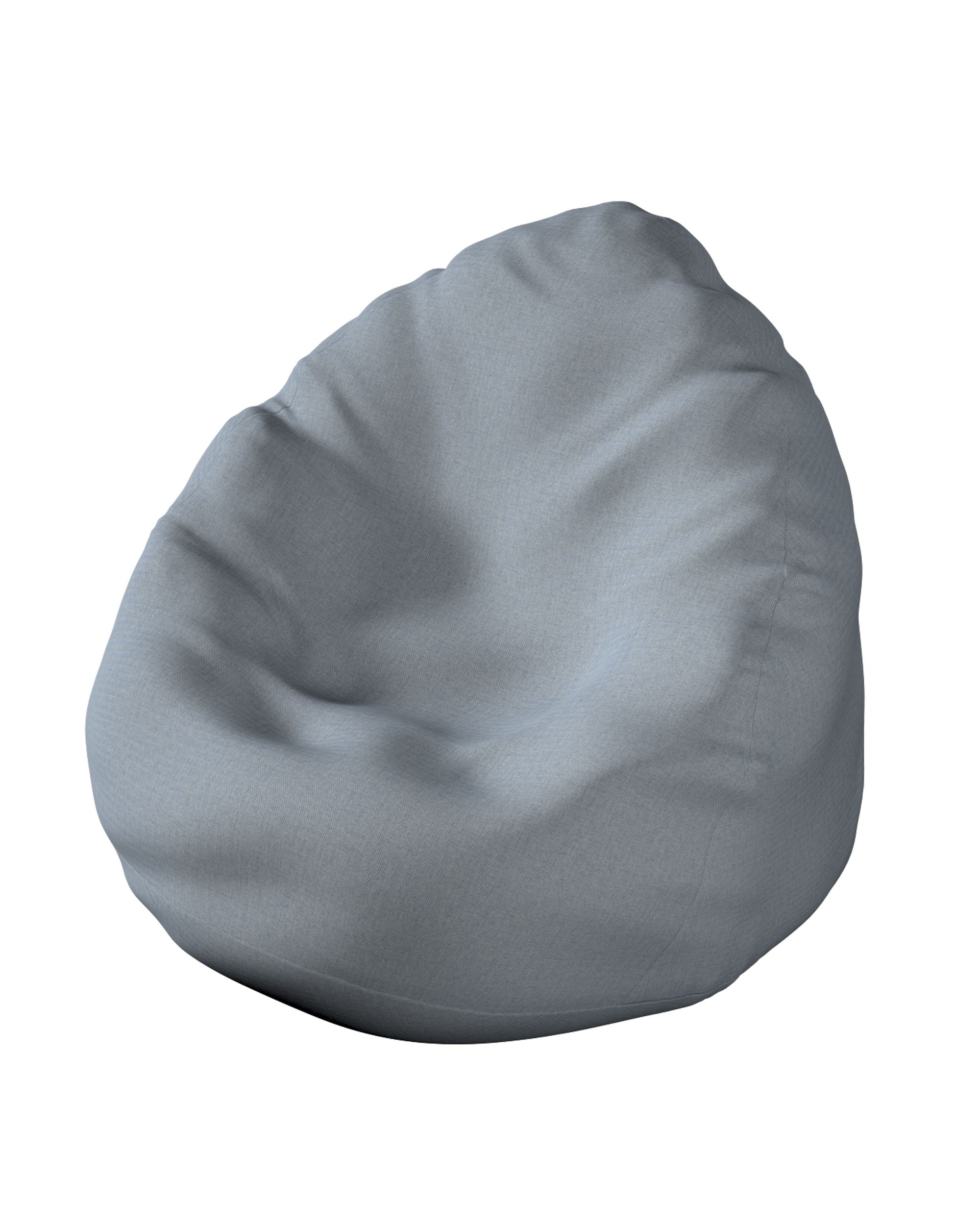 Beanbag product colour black fabric outdoor, structured