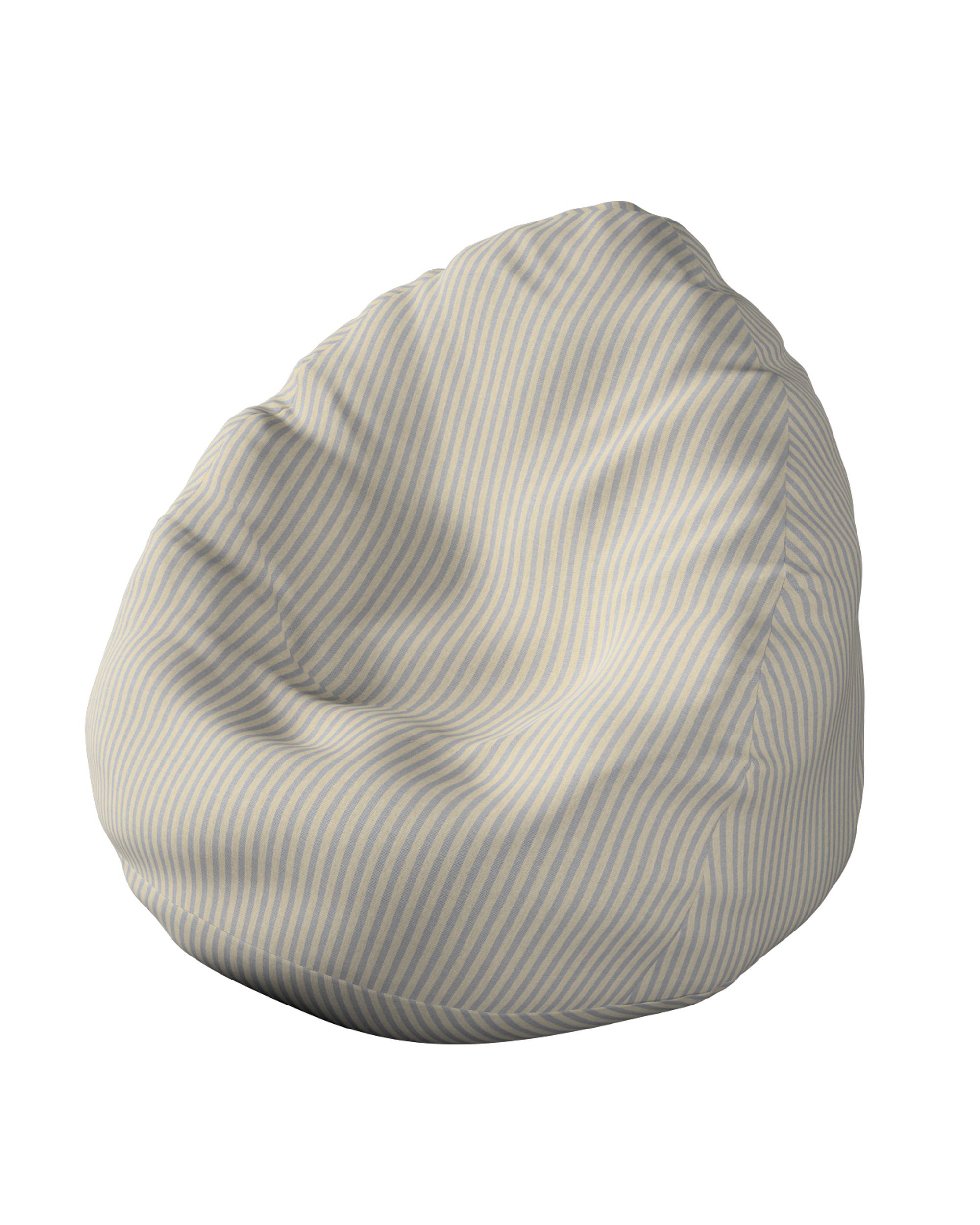 Beanbag product colour beige fabric outdoor, structured, patterned