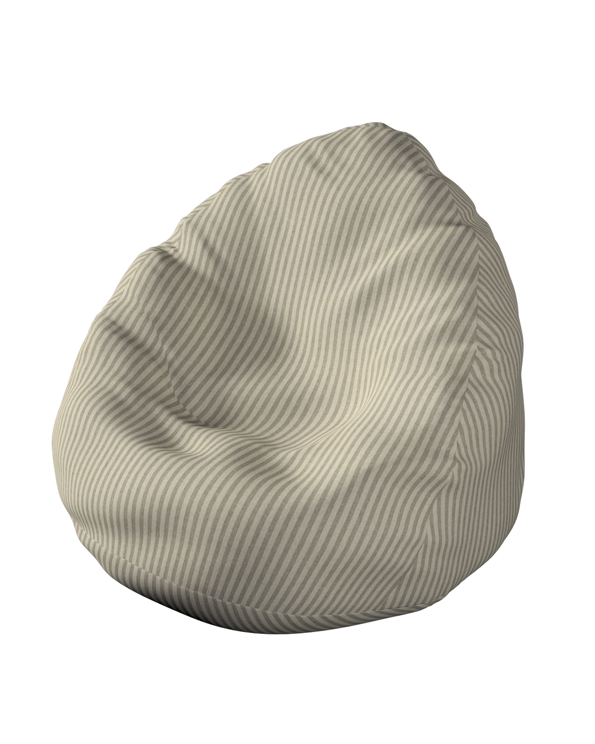 Beanbag product colour beige fabric outdoor, structured, patterned