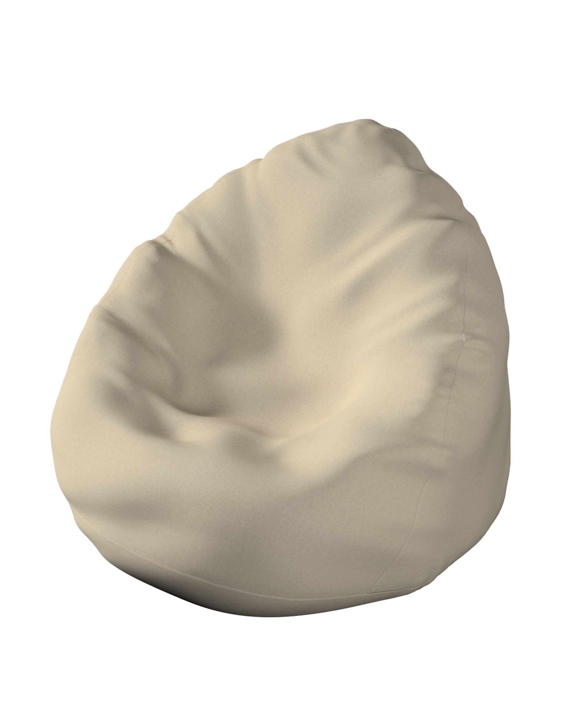 Beanbag product colour beige fabric outdoor, structured