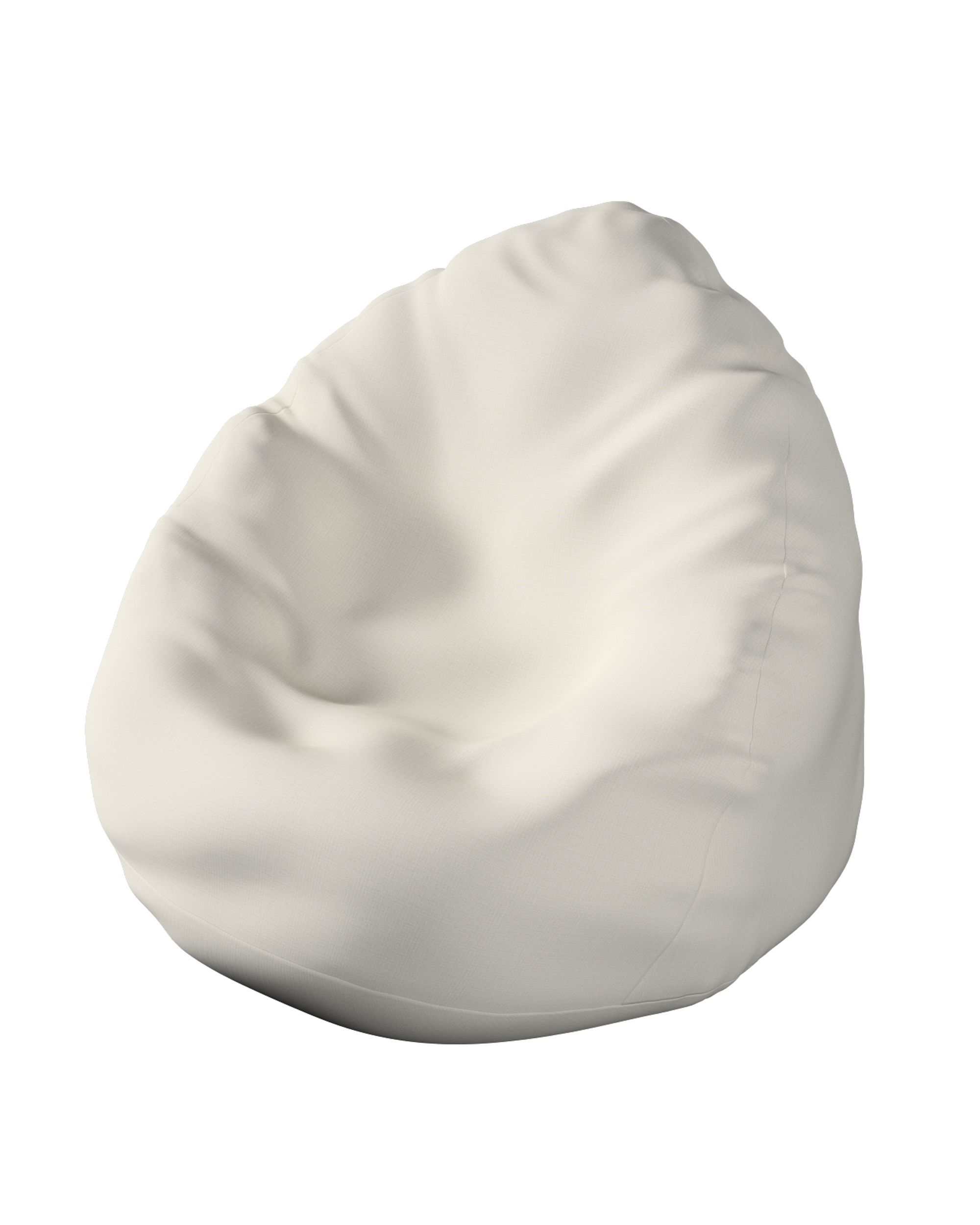 Beanbag product colour cream fabric outdoor, structured