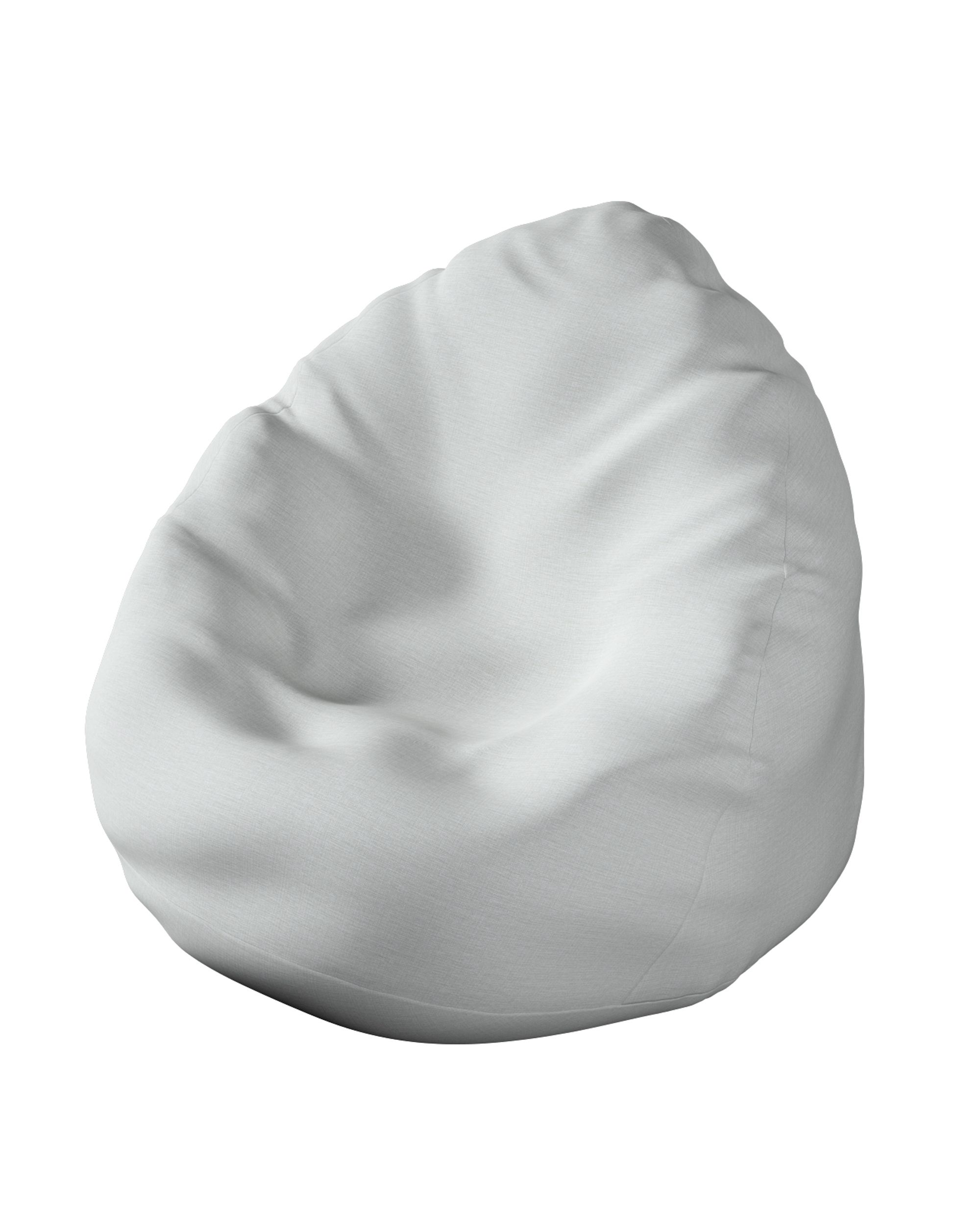 Beanbag product colour grey fabric outdoor, structured