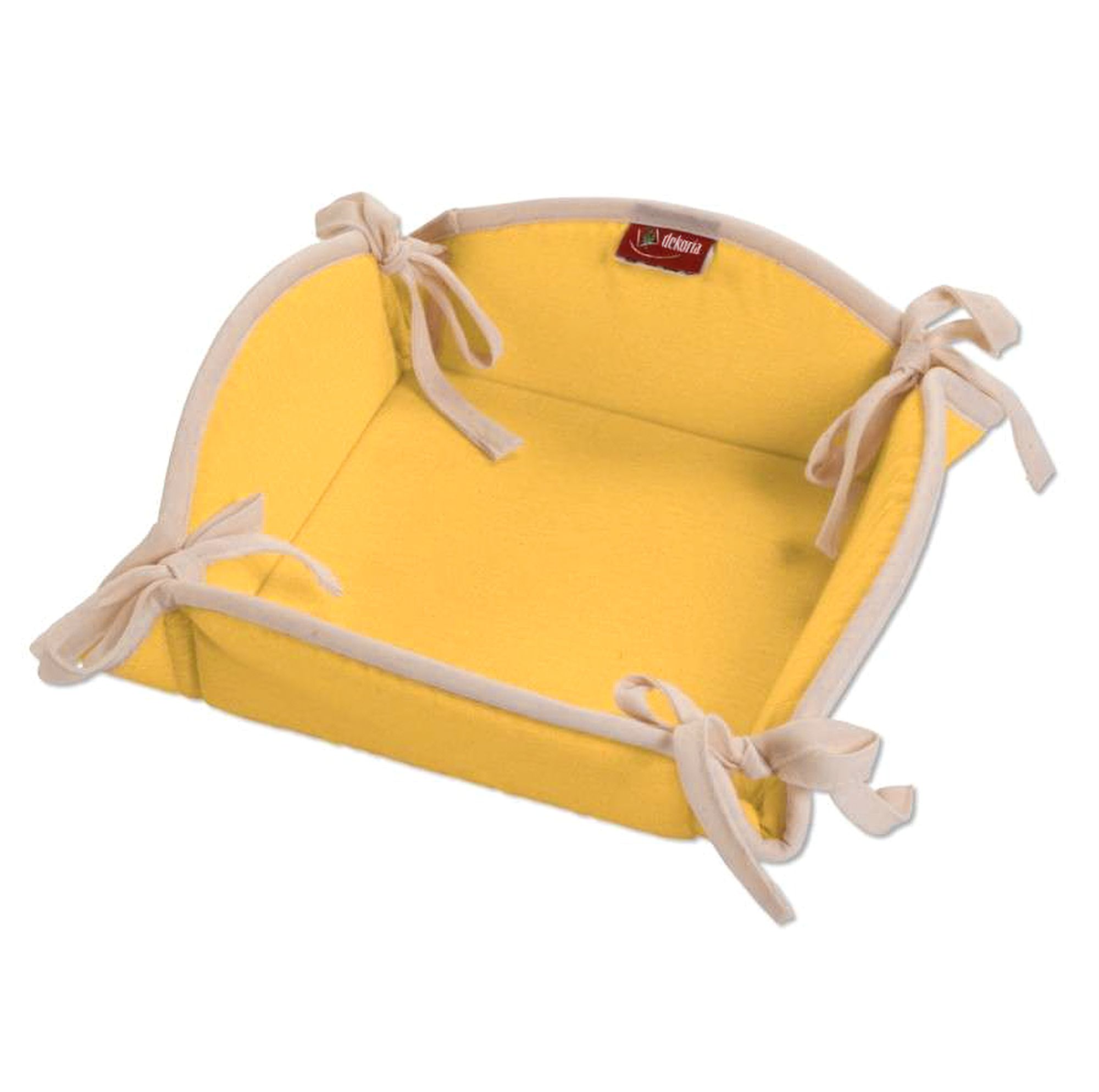 Textile basket product colour yellow