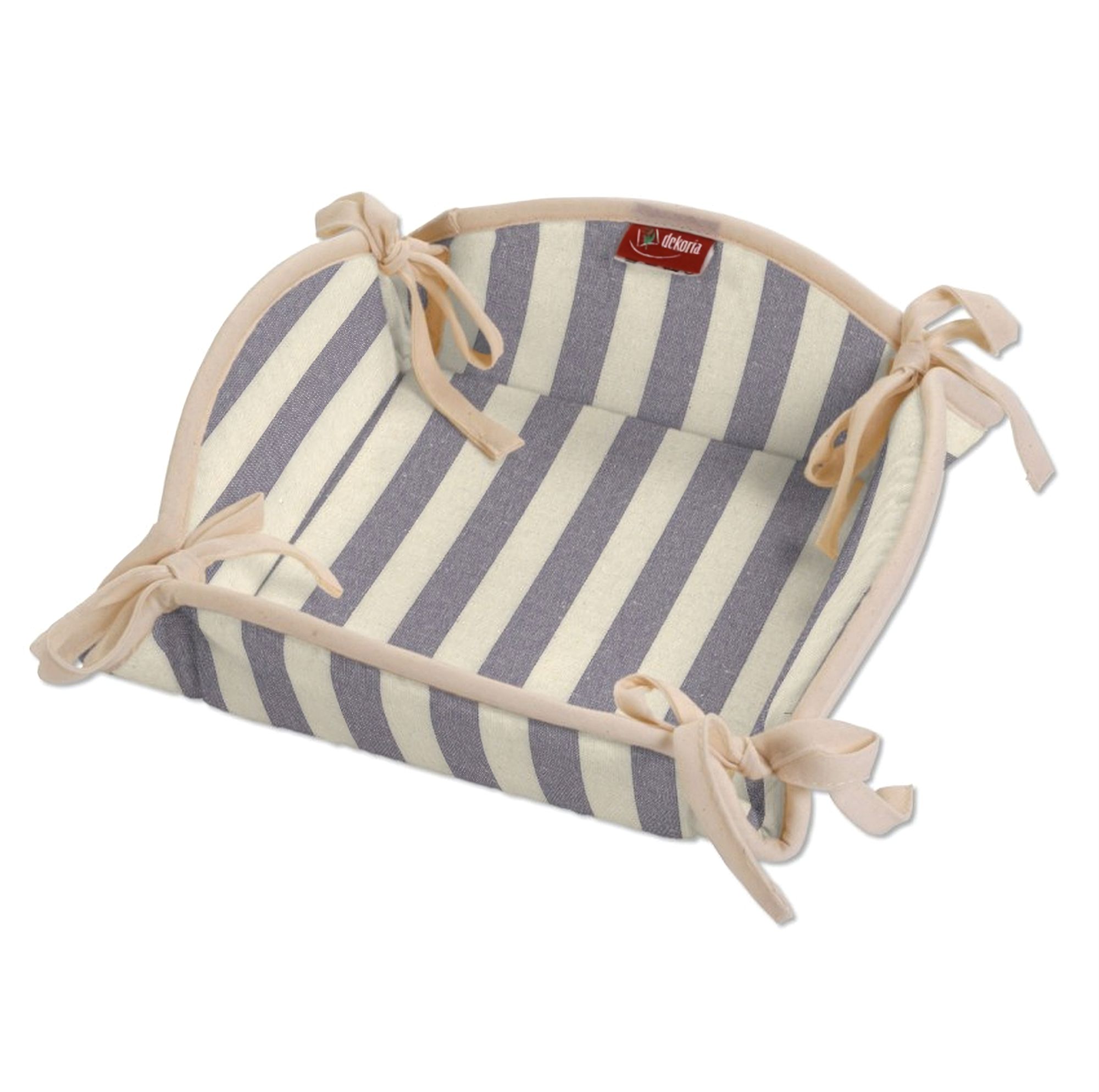Textile basket product colour navy blue fabric patterned