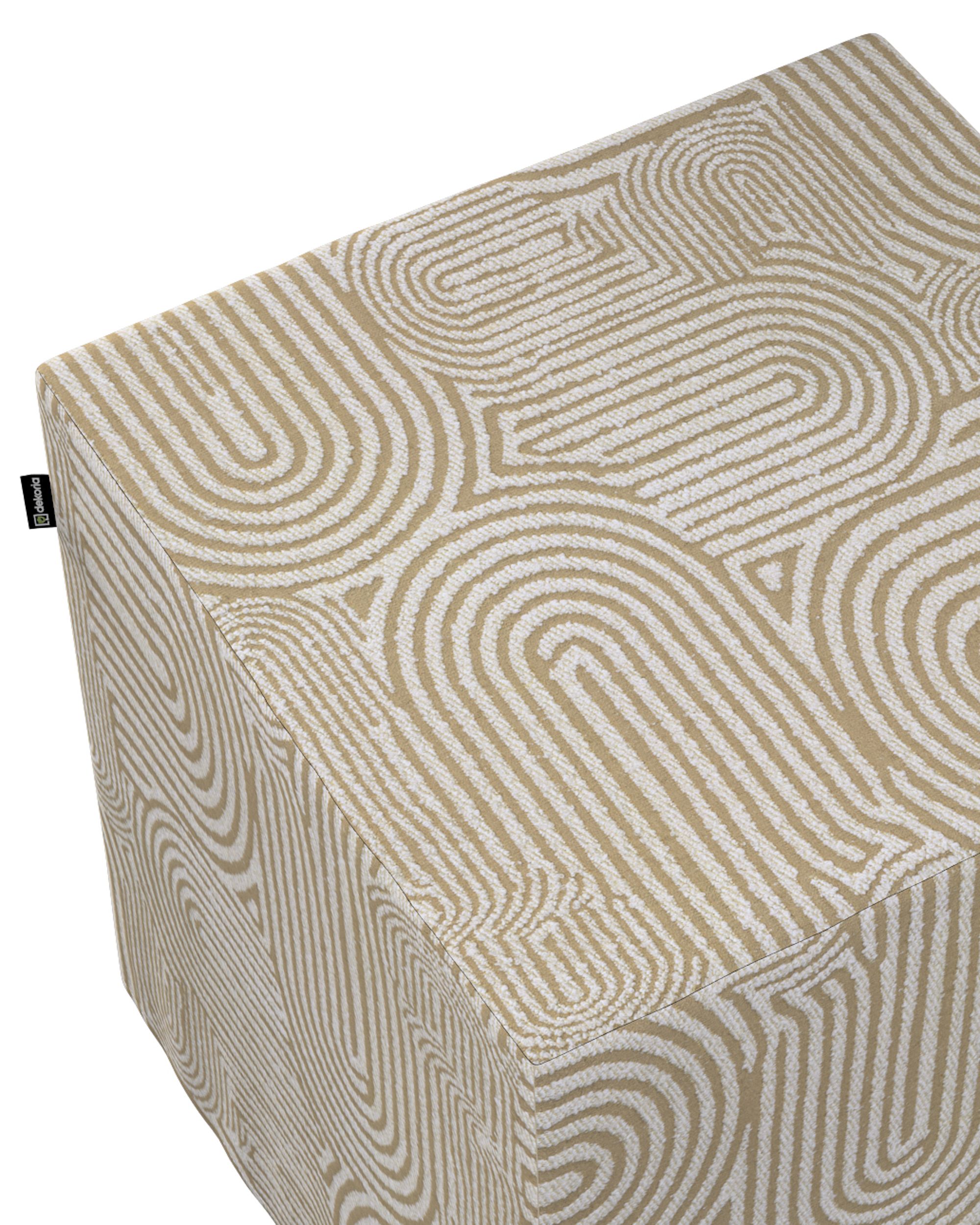 Cube cover product colour beige fabric structured, patterned (hover)