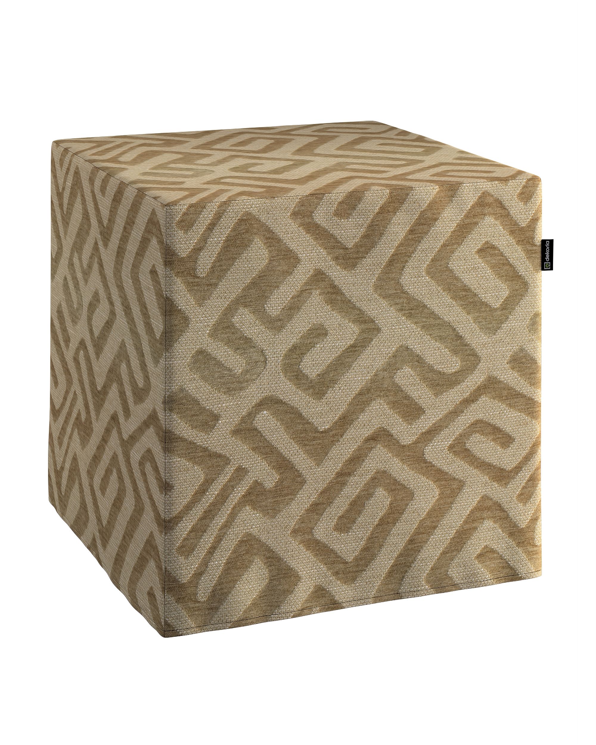Cube cover product colour beige fabric structured, patterned