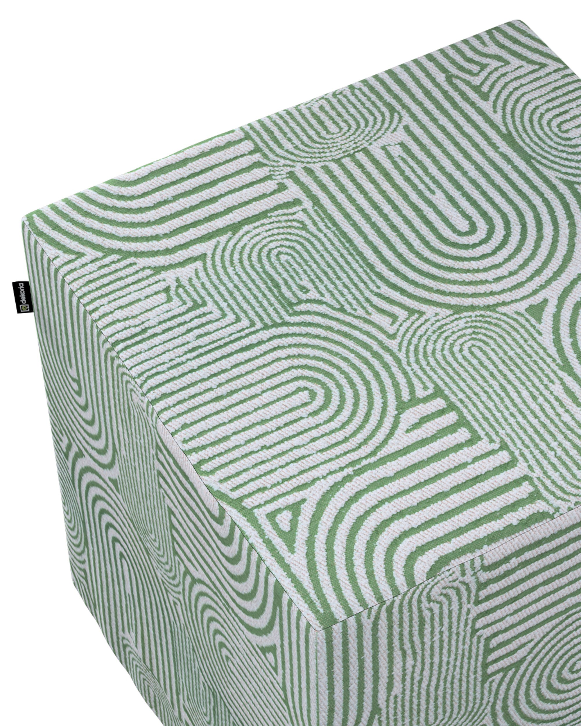Cube cover product colour green fabric structured, patterned (hover)