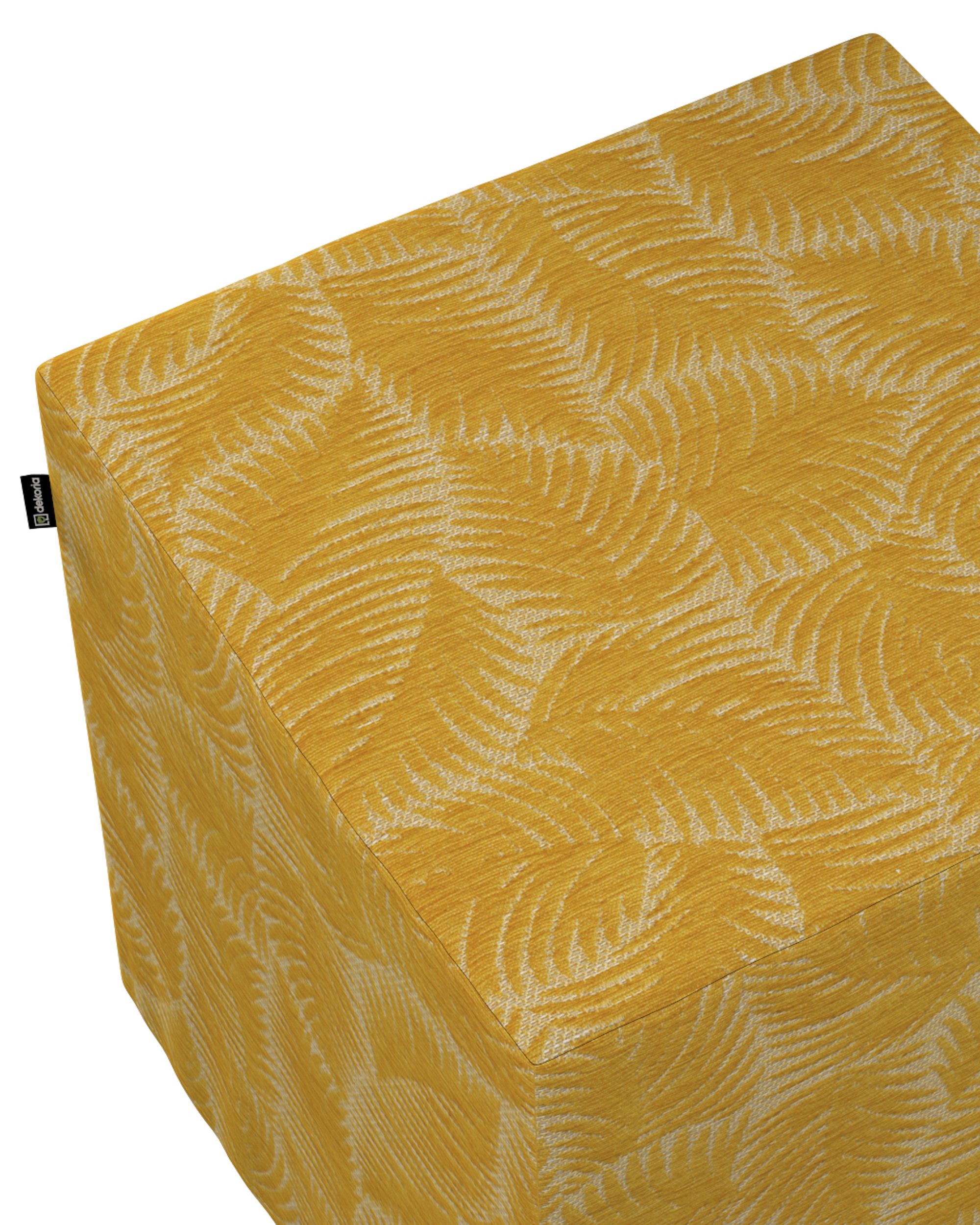Cube cover product colour yellow fabric structured, patterned (hover)