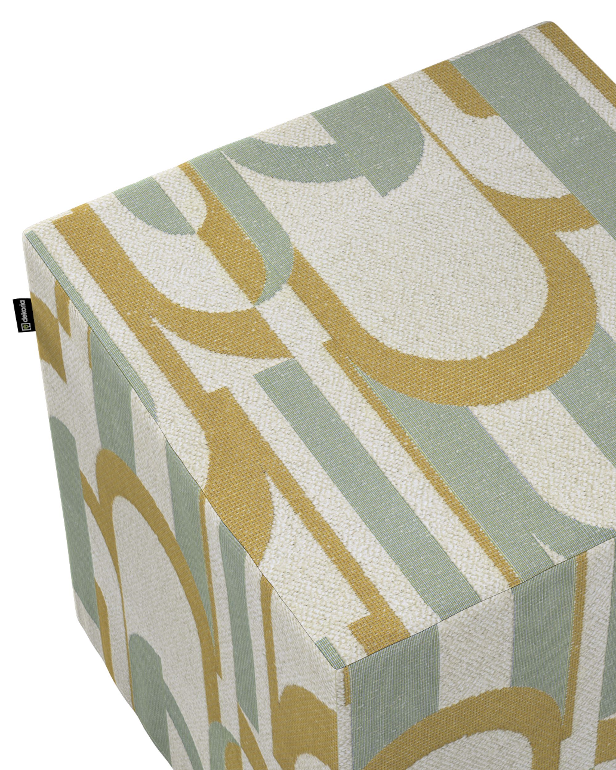 Cube cover product colour green fabric structured, patterned (hover)