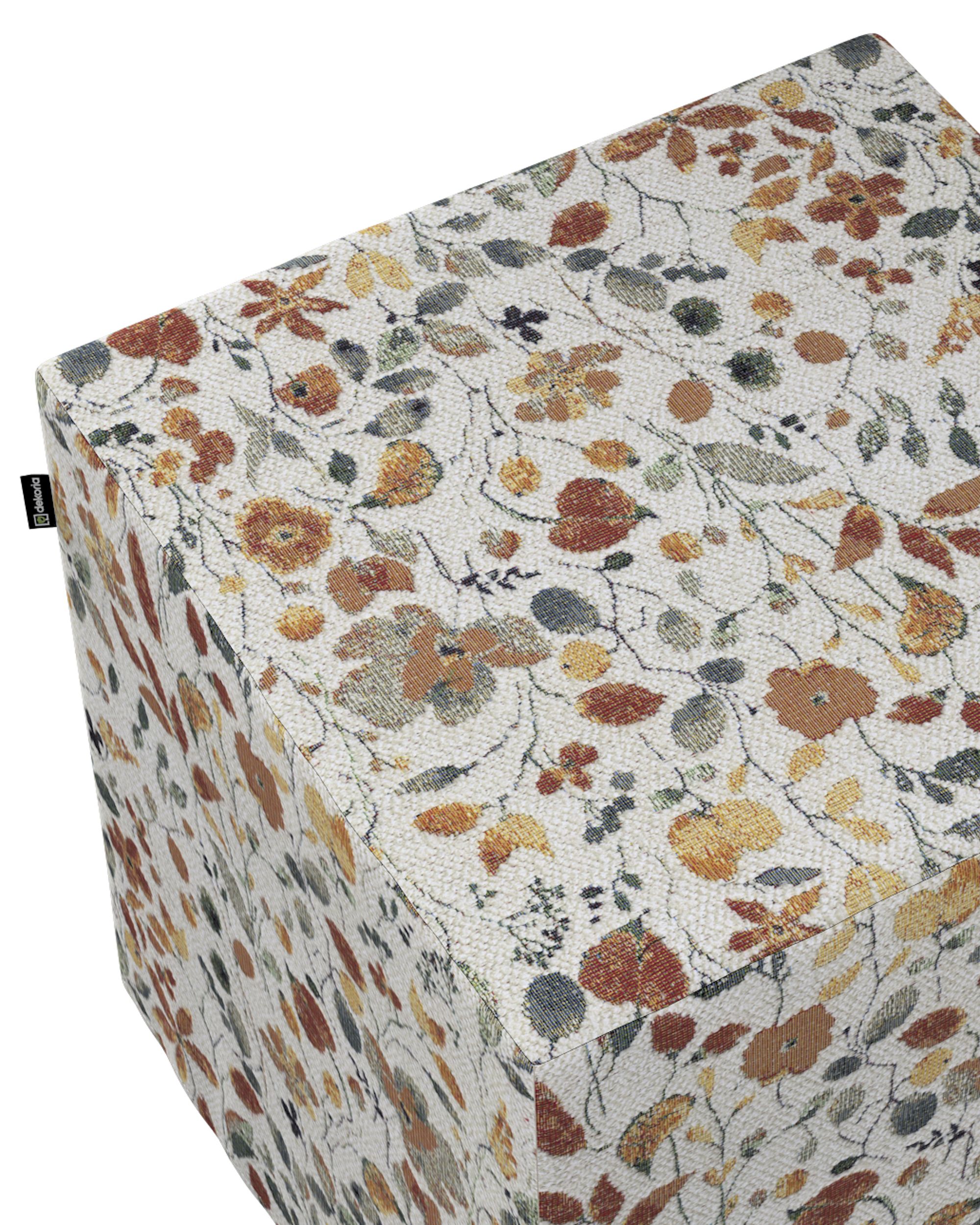 Cube cover product colour orange fabric structured, patterned (hover)