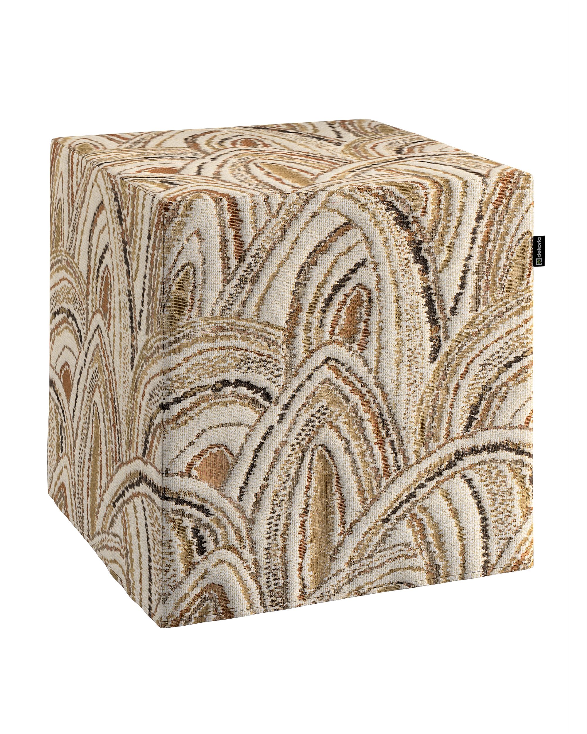Cube cover product colour beige fabric structured, patterned