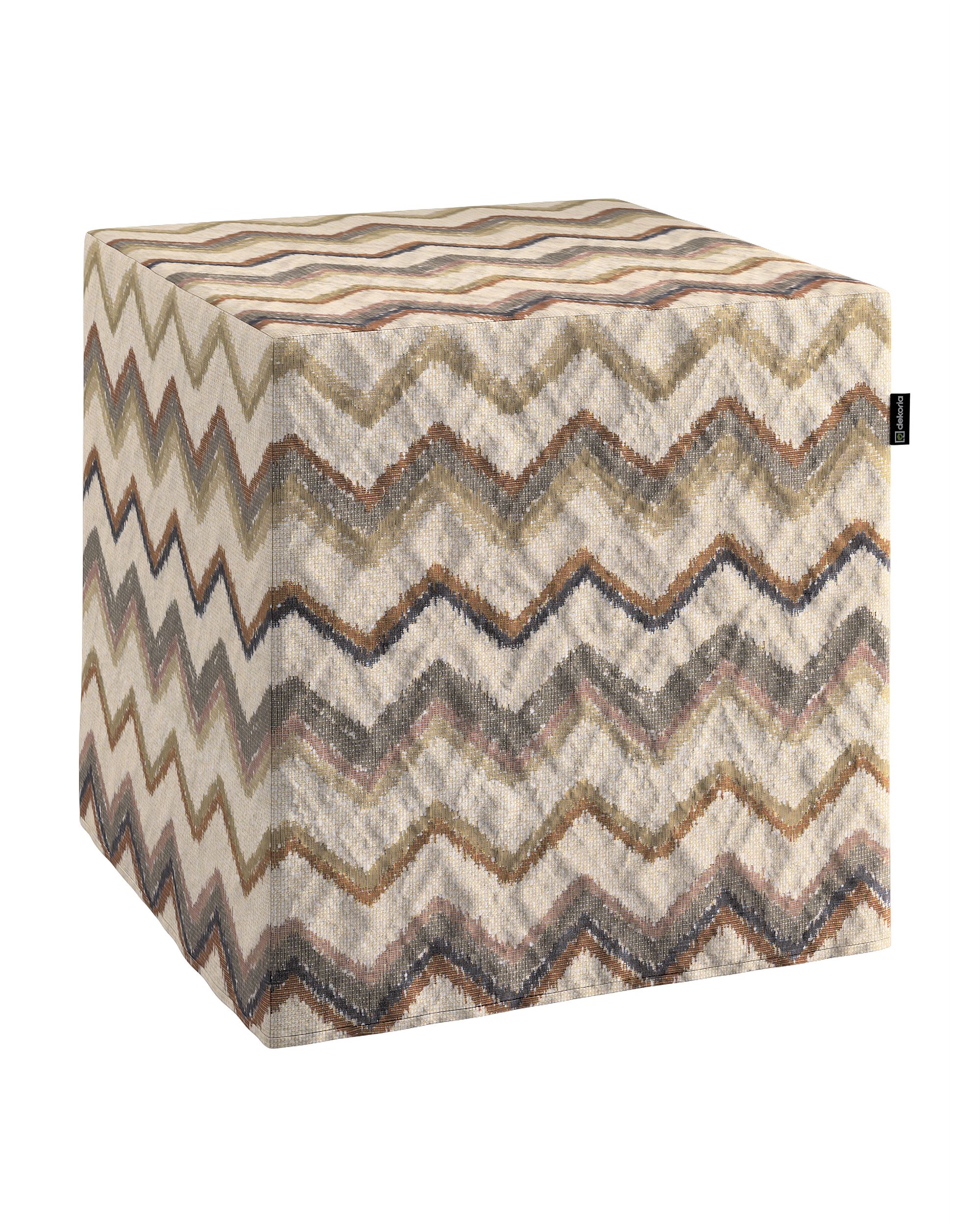 Cube cover product colour beige fabric structured, patterned