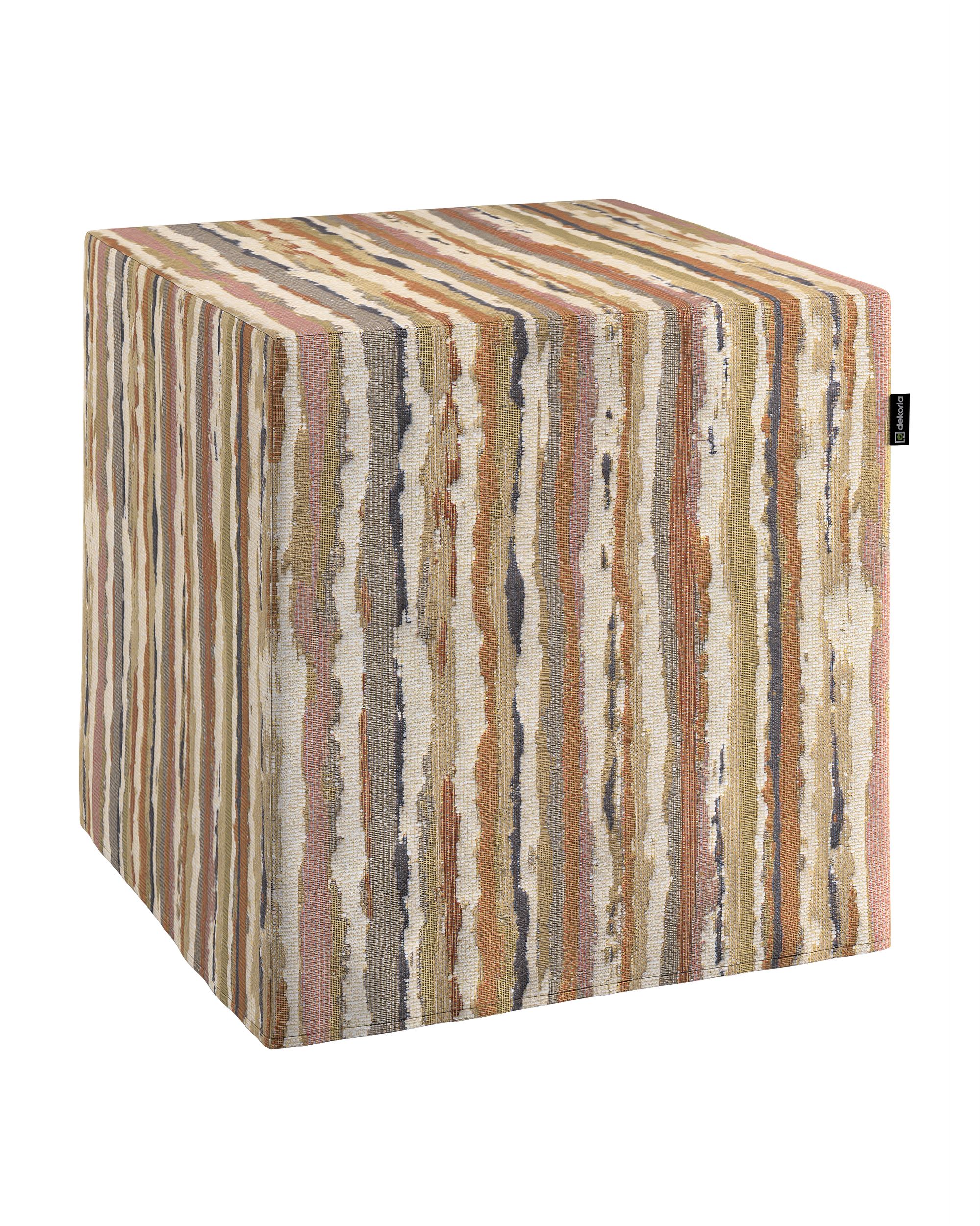 Cube cover product colour beige fabric structured, patterned