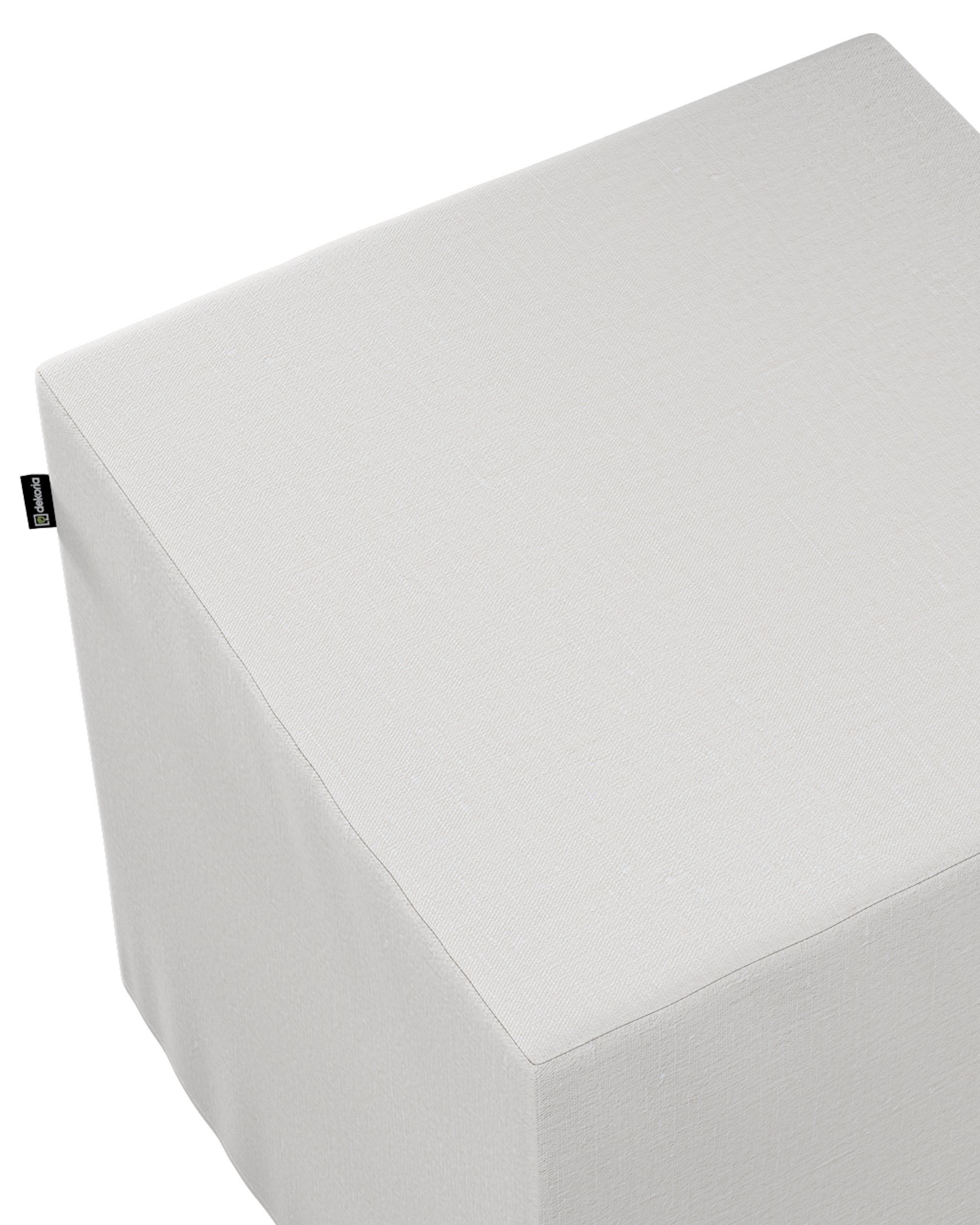 Cube cover product colour white fabric semi-sheer, structured (hover)