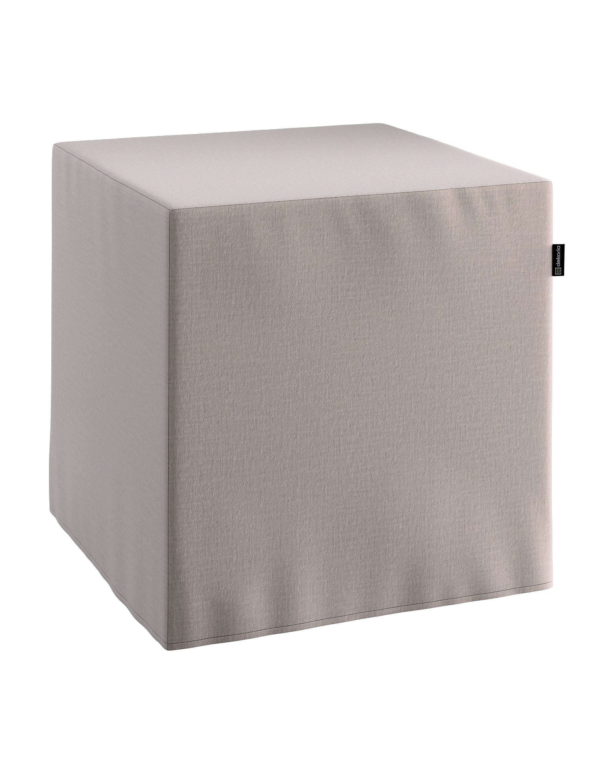 Cube cover product colour beige fabric velvet