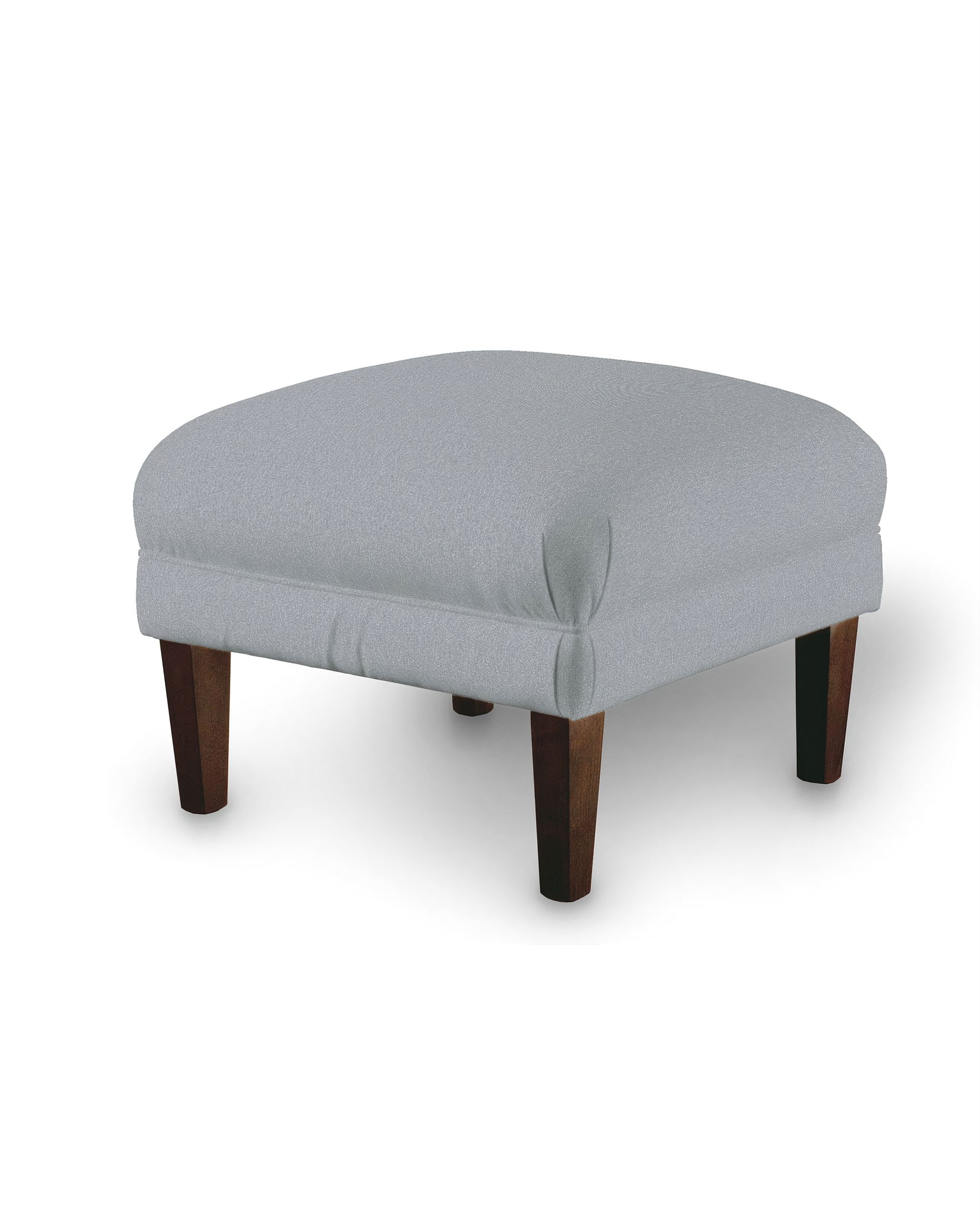 Armchair footstool product colour grey fabric structured