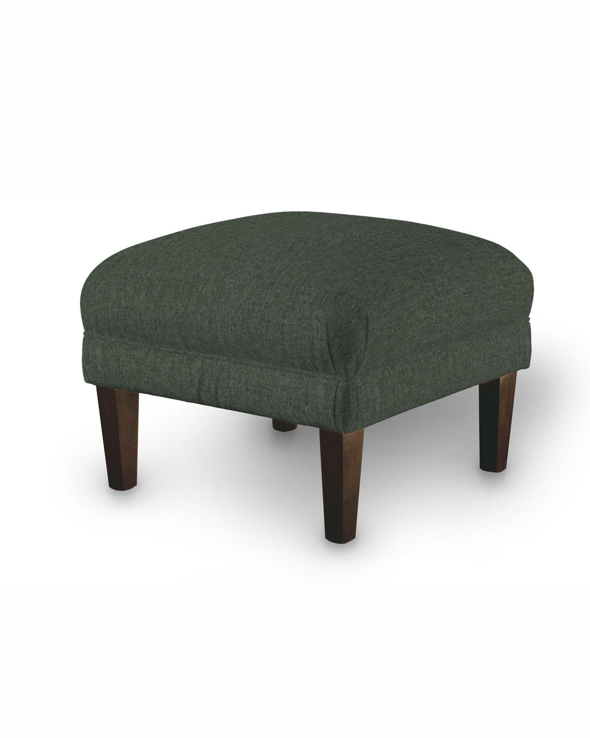Armchair footstool product colour green fabric structured