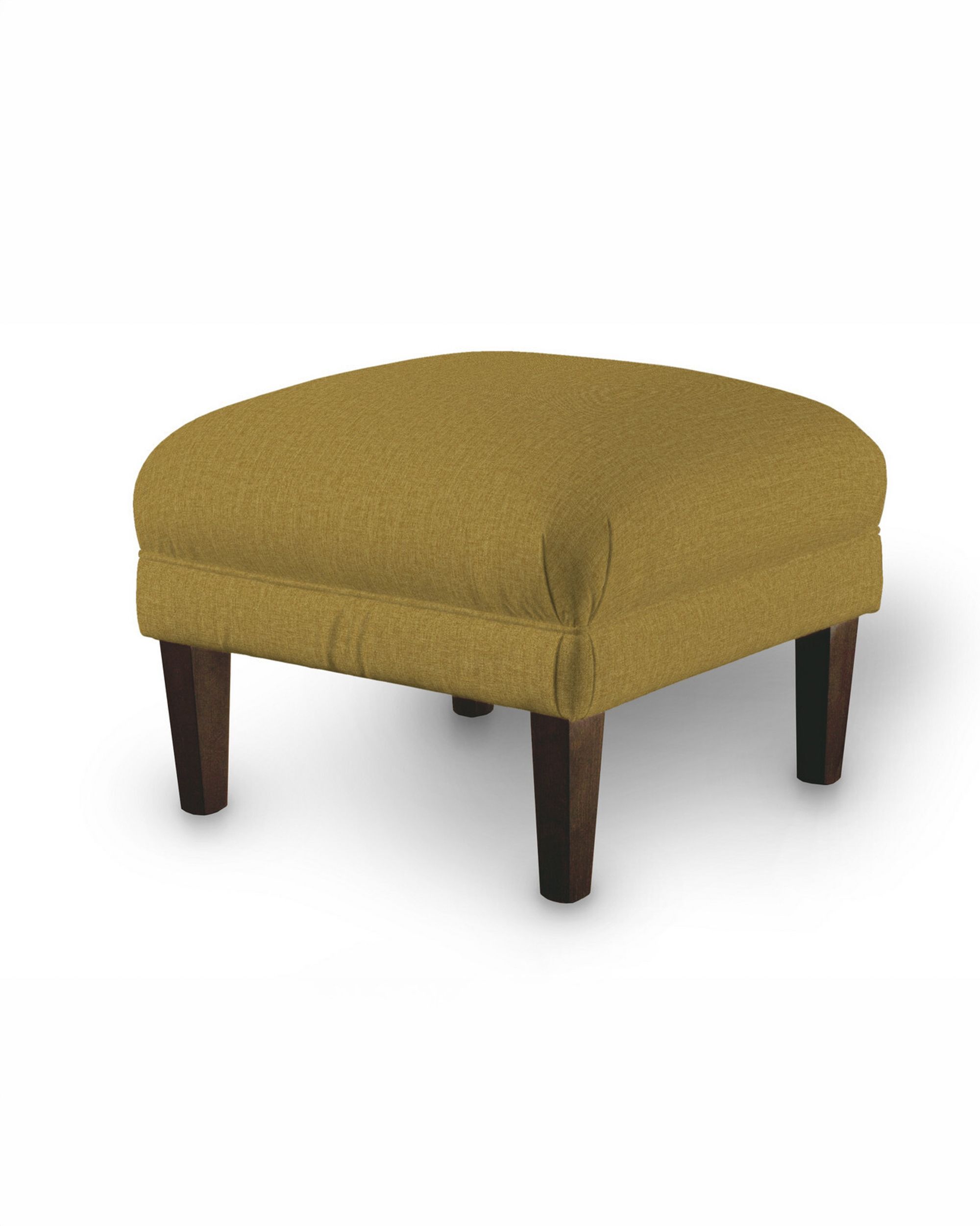 Armchair footstool product colour yellow fabric structured