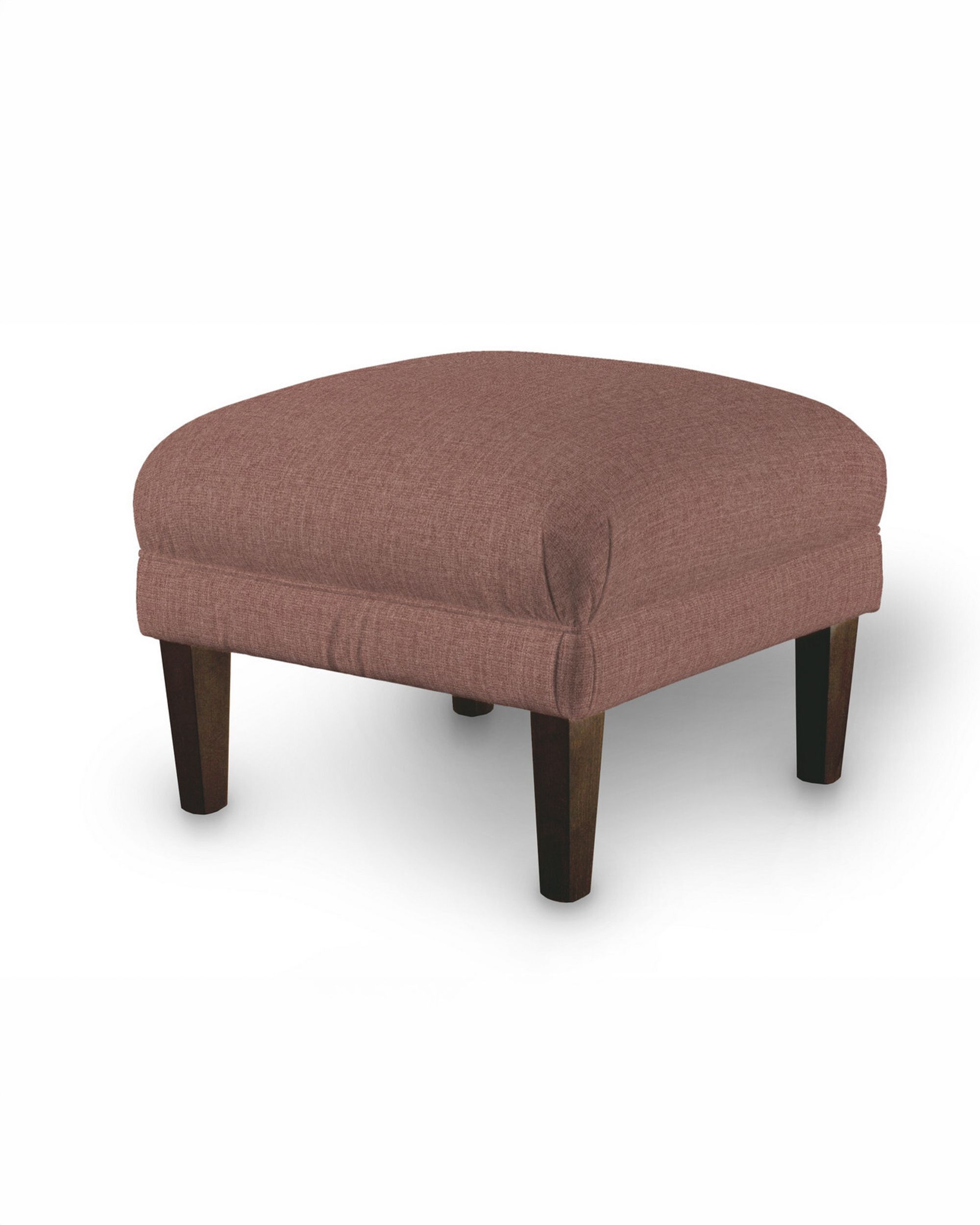 Armchair footstool product colour brown fabric structured