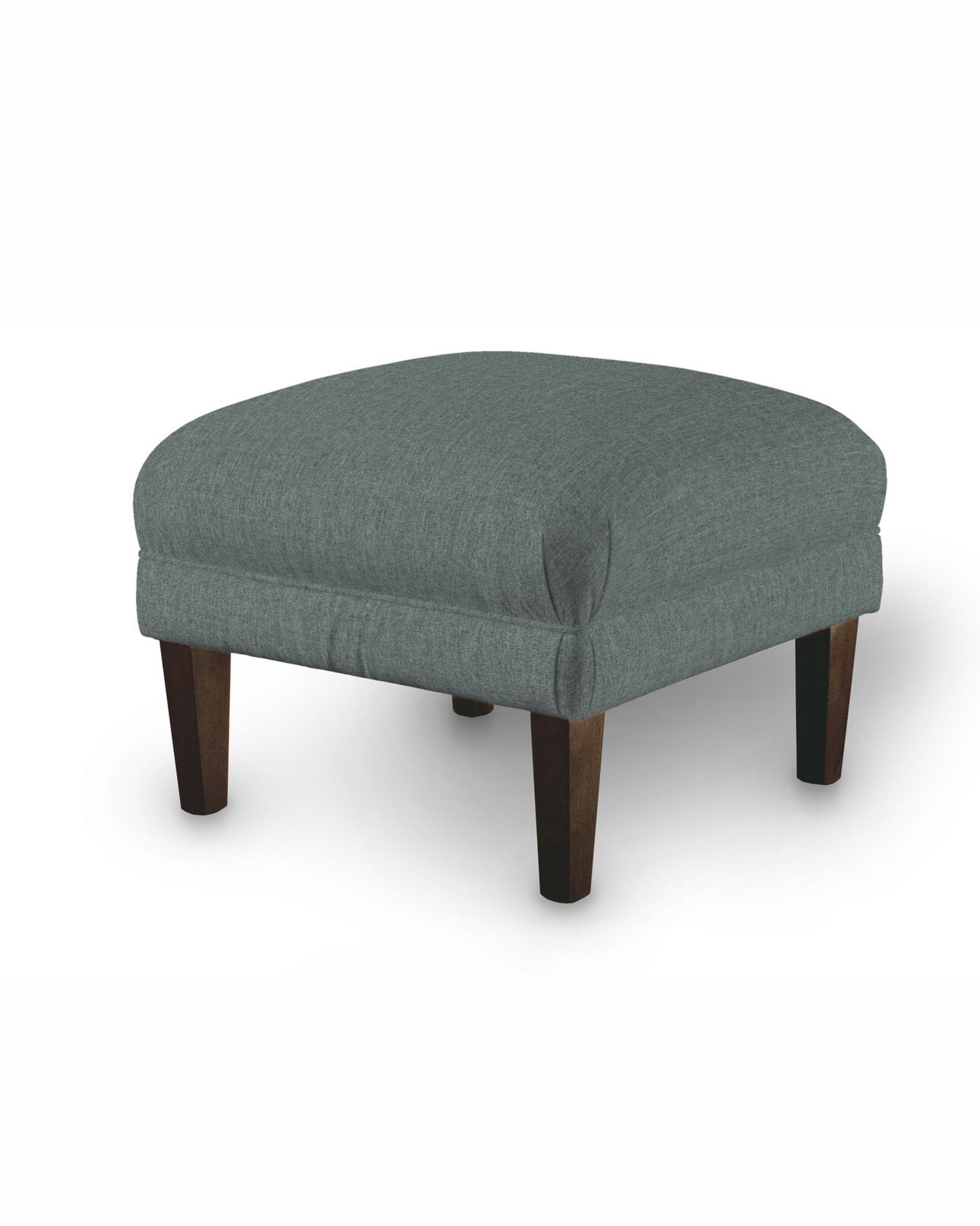 Armchair footstool product colour blue fabric structured