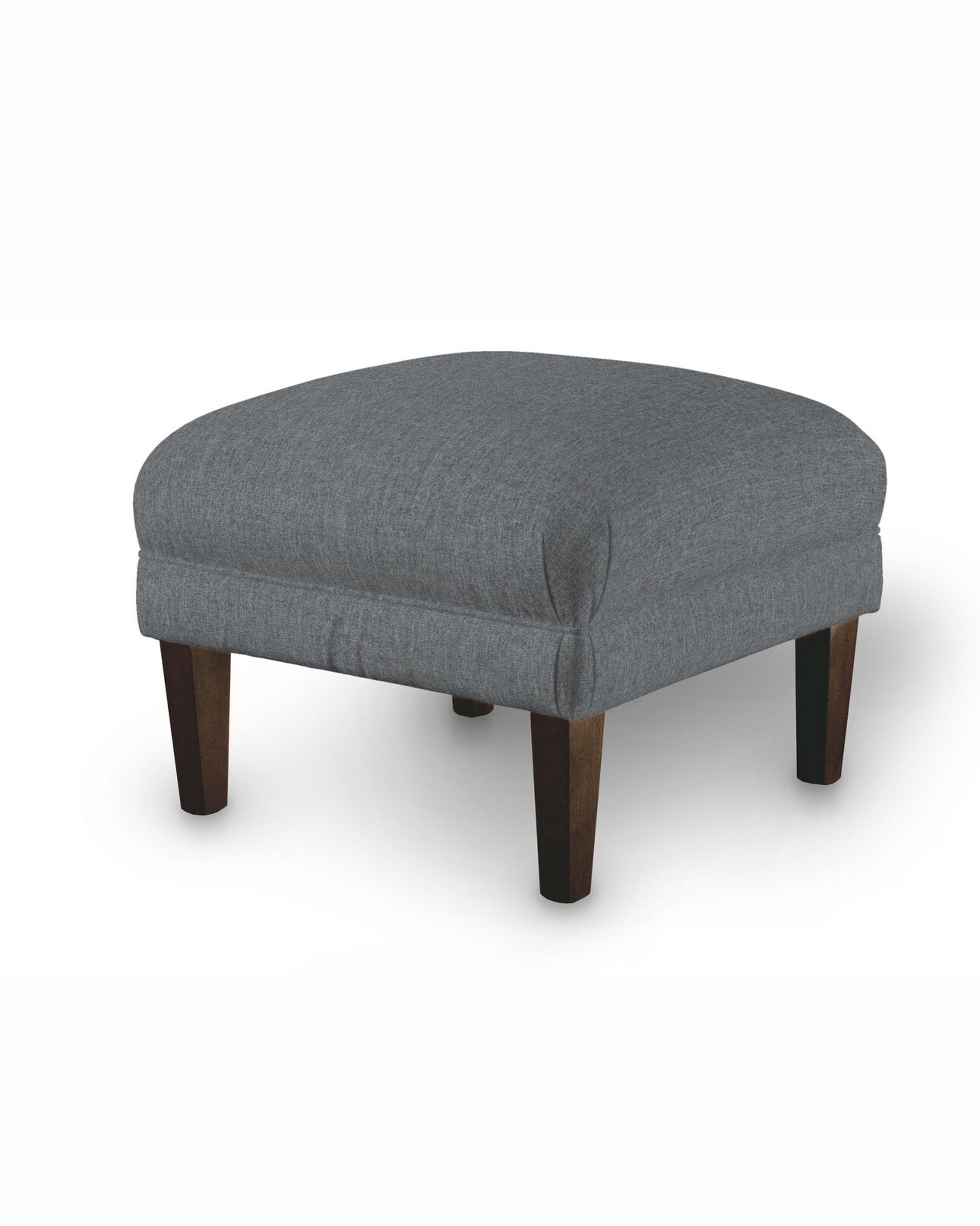 Armchair footstool product colour grey fabric structured