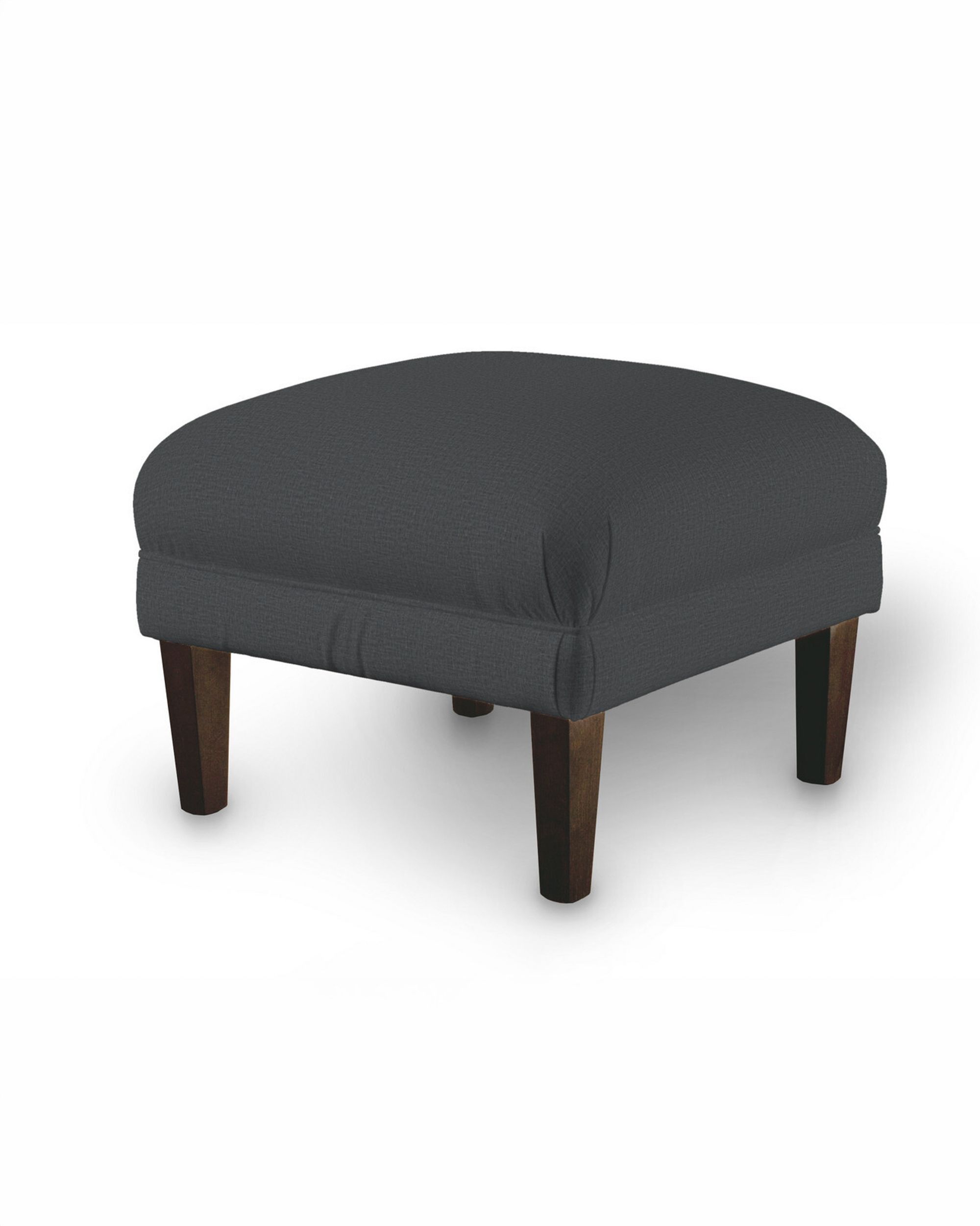 Armchair footstool product colour grey fabric velvet