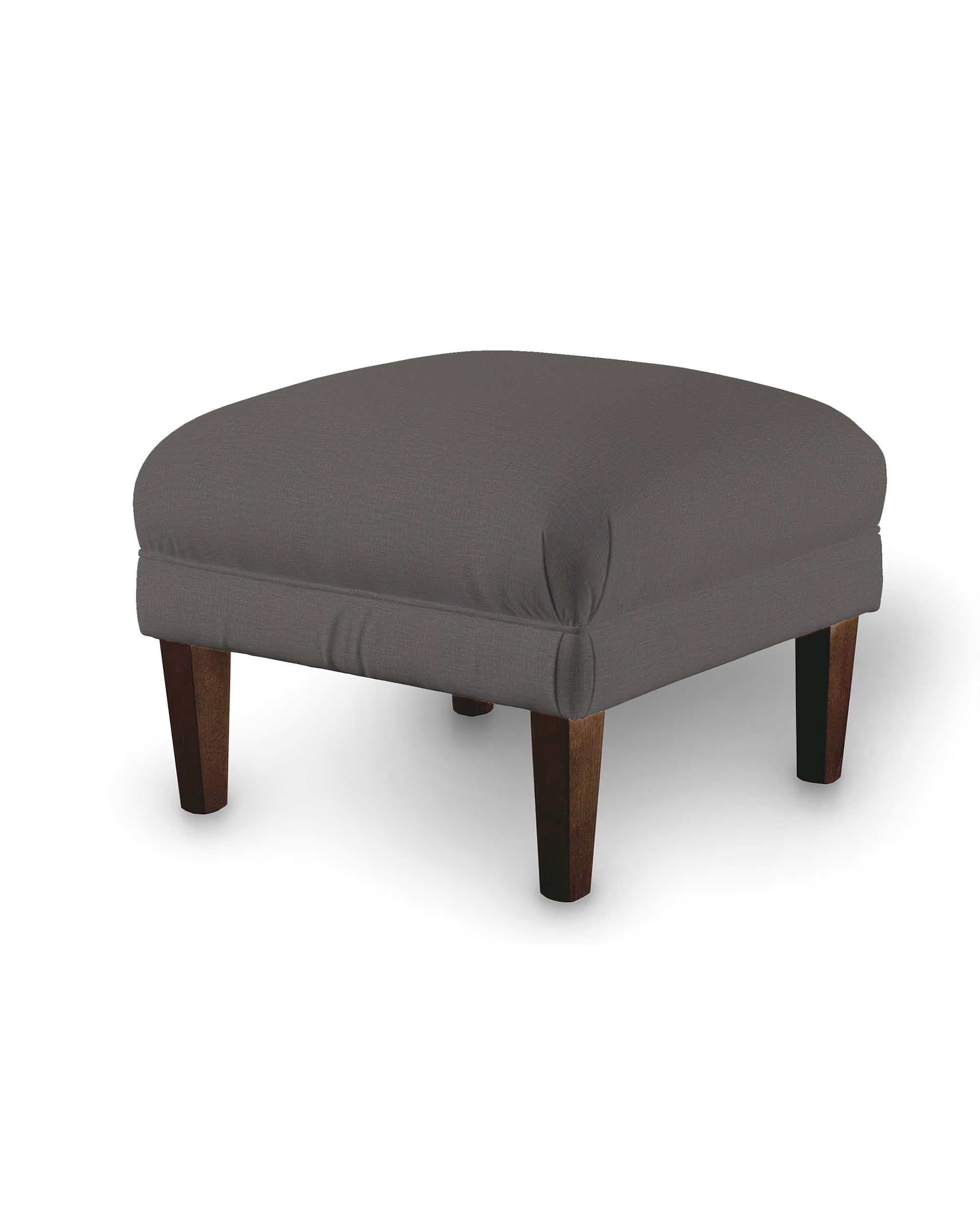 Armchair footstool product colour brown fabric velvet