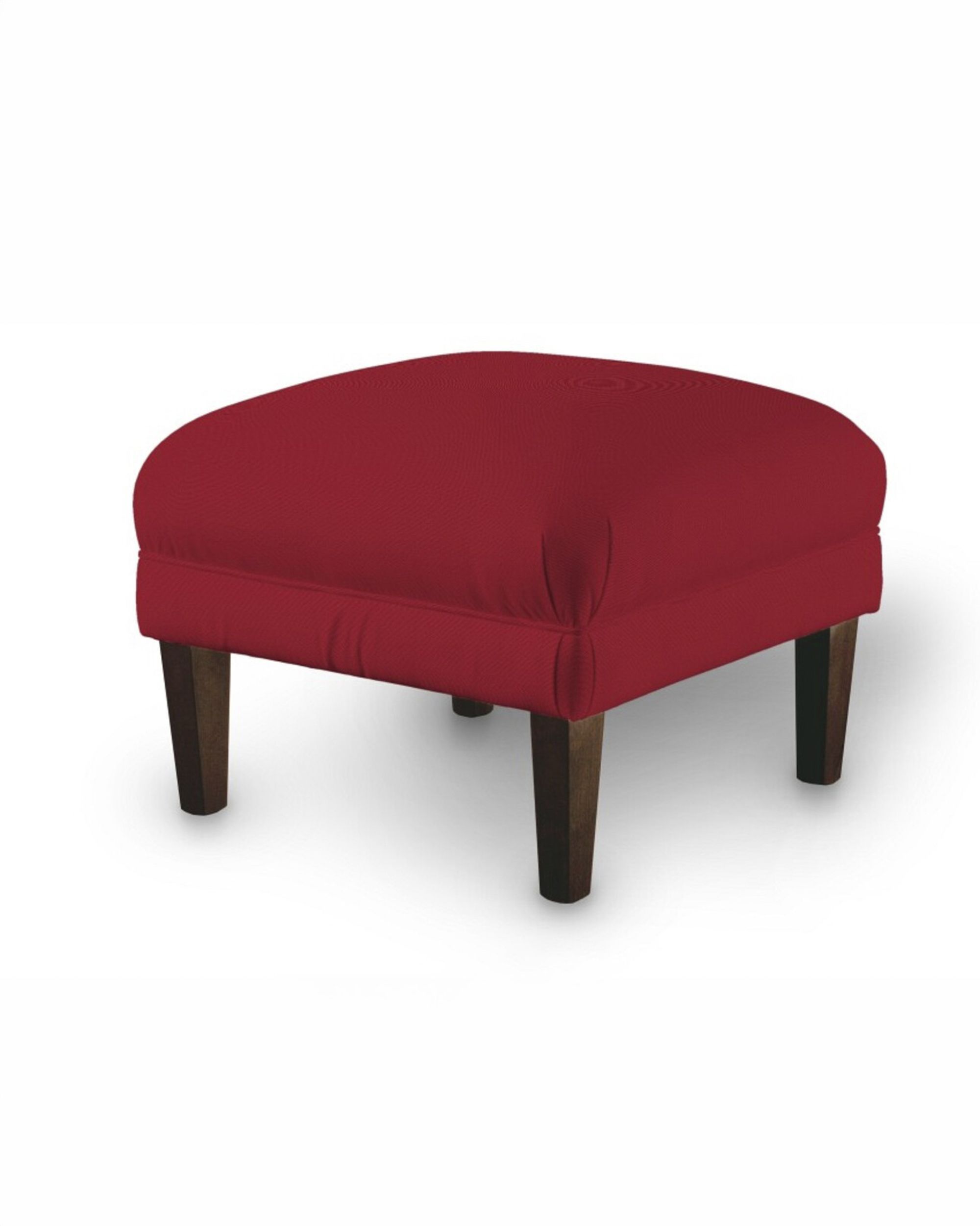 Armchair footstool product colour red fabric structured