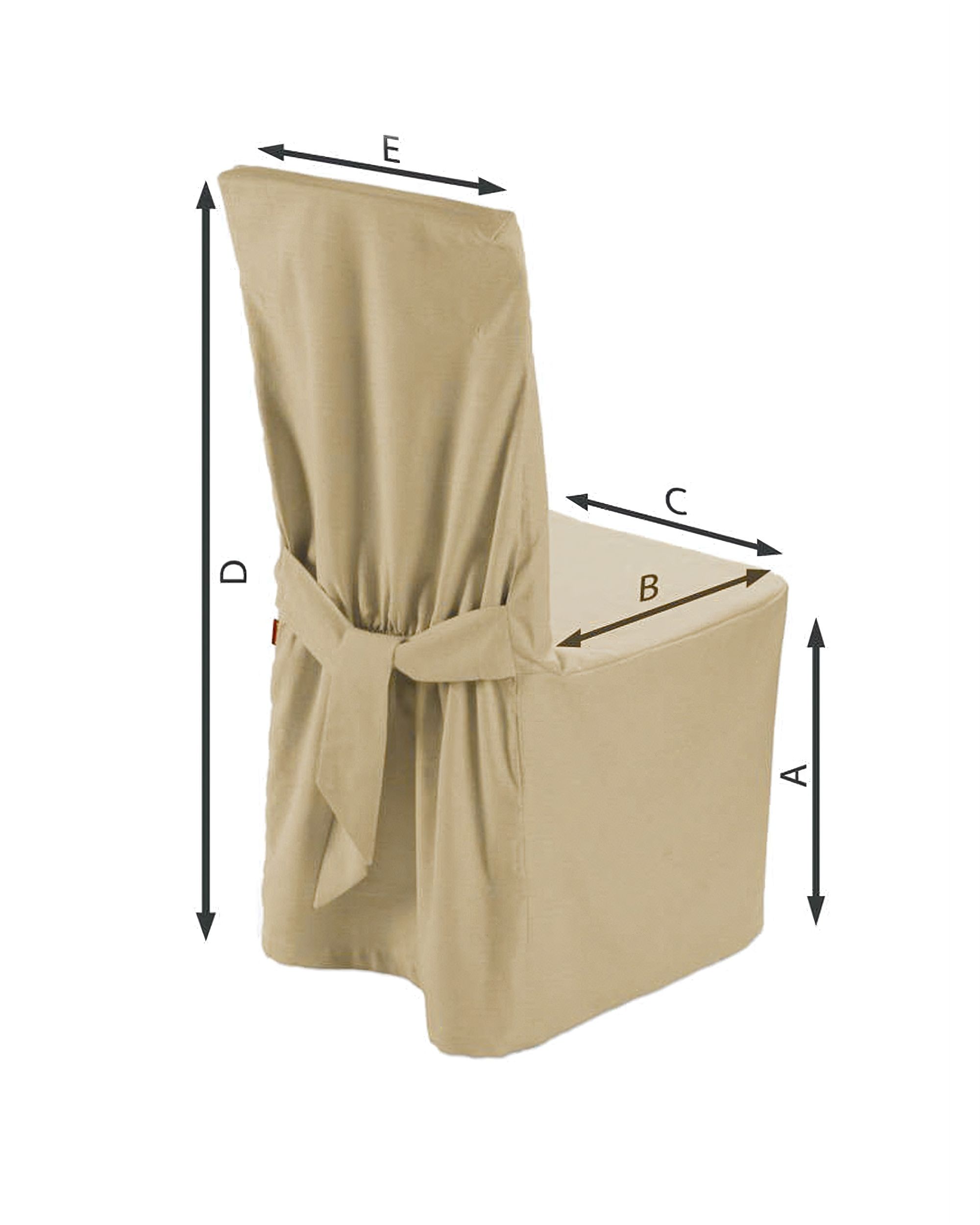 Chair cover product colour beige (hover)