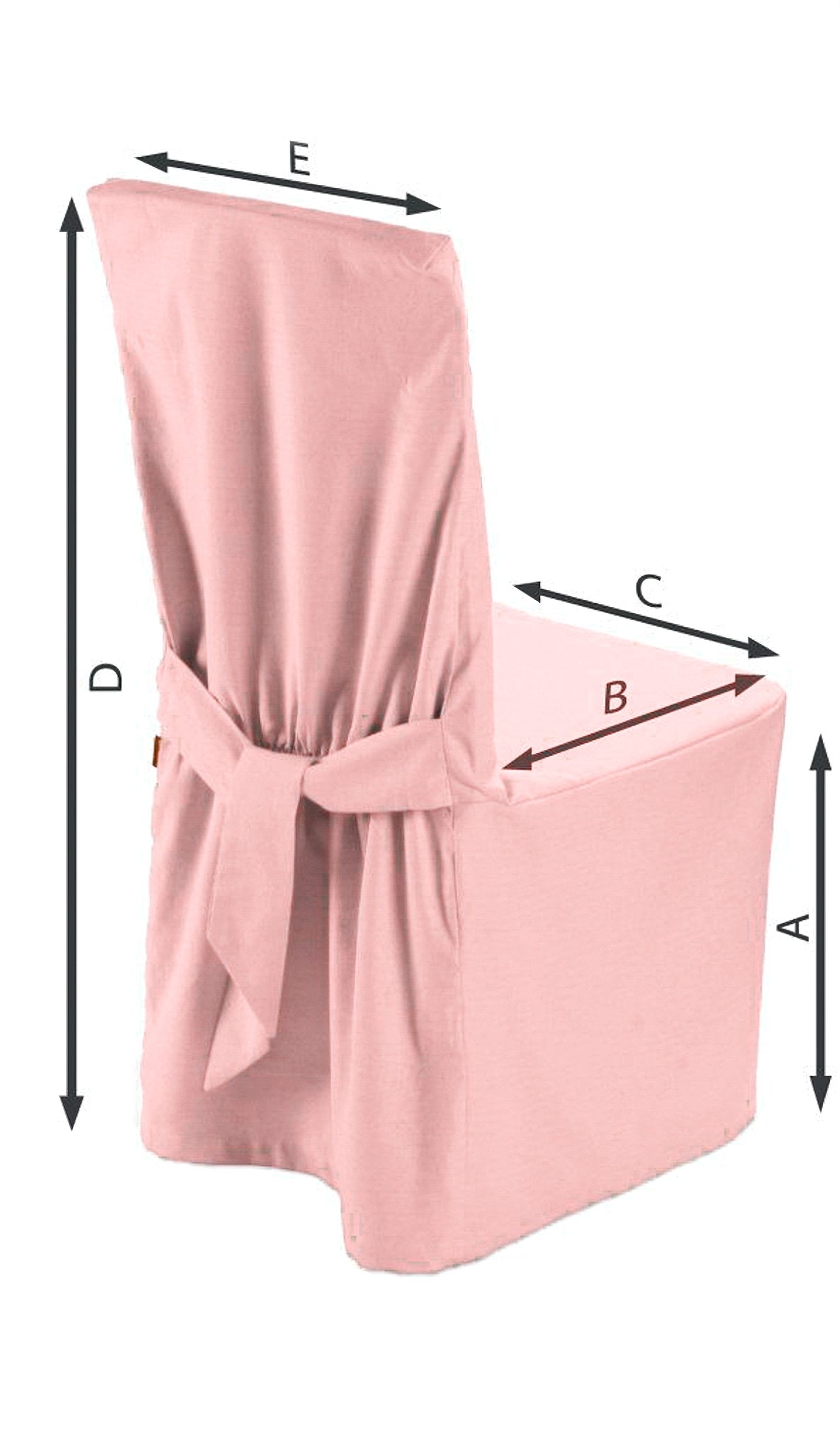 Chair cover product colour pink (hover)