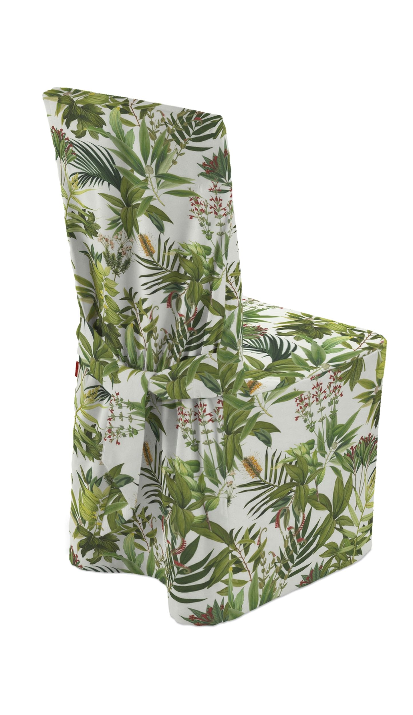 Chair cover product colour green fabric patterned
