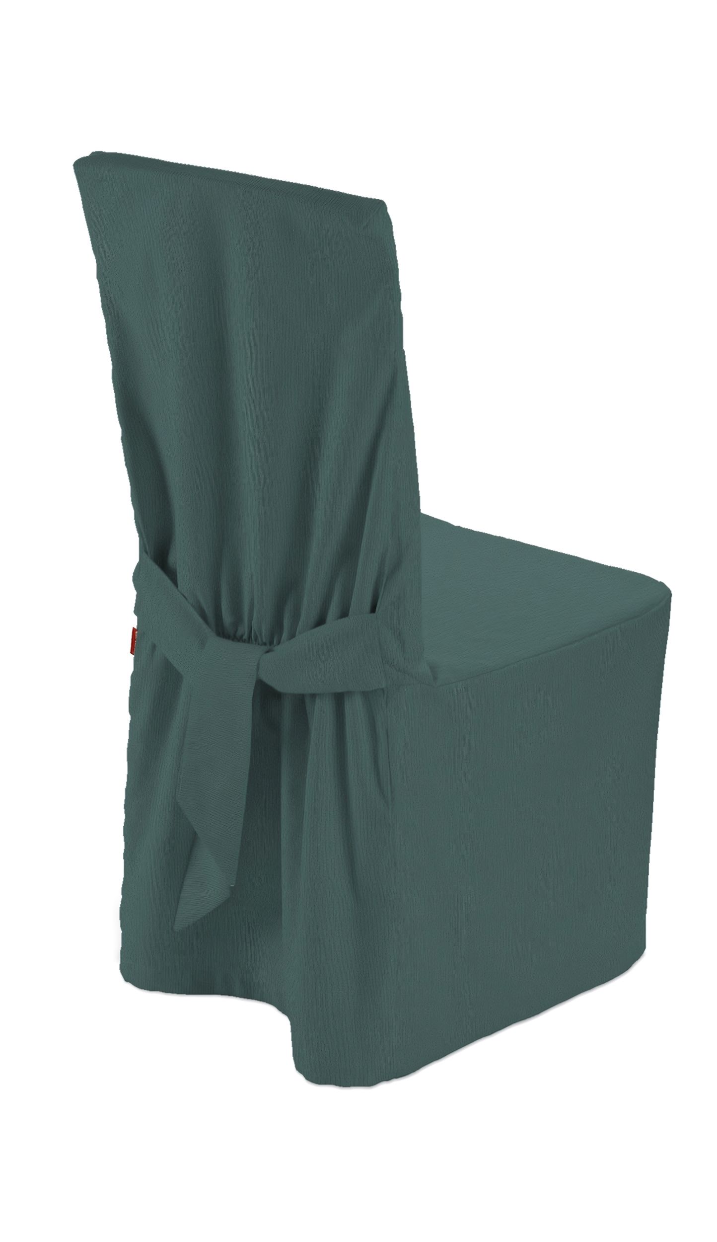 Chair cover product colour green fabric semi-sheer, structured