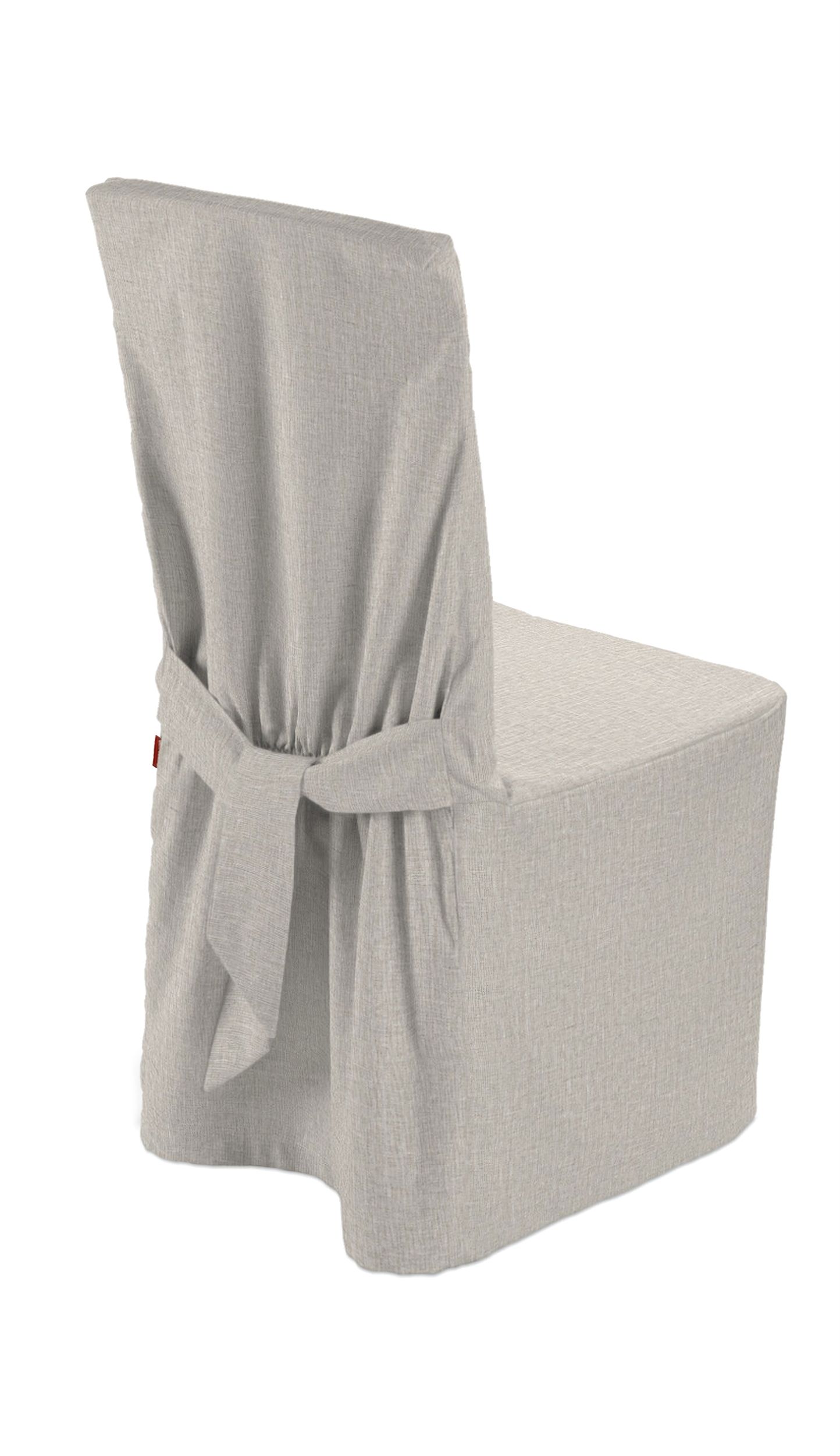 Chair cover product colour beige fabric semi-sheer, structured