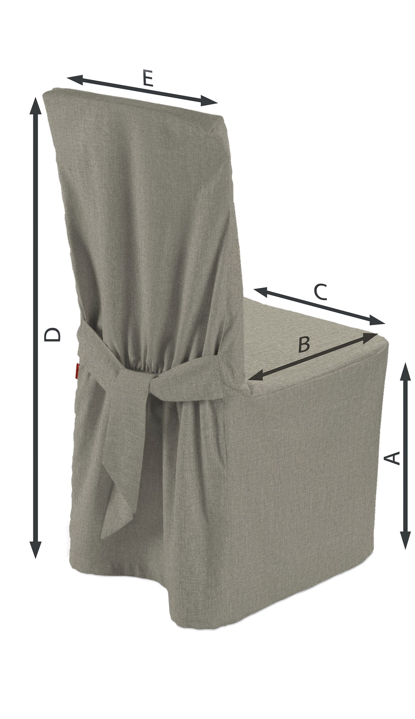 Chair cover product colour beige fabric structured (hover)