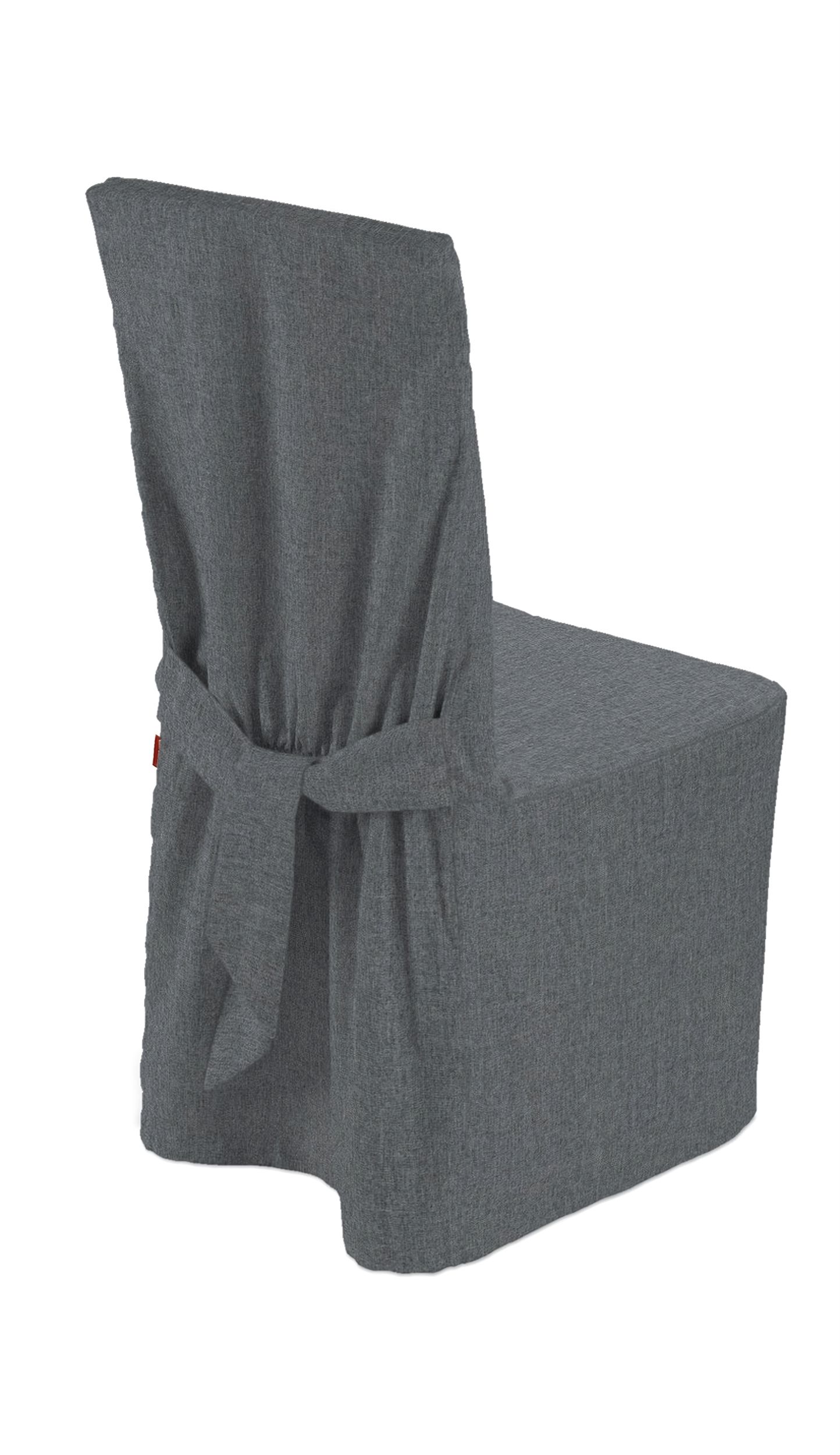 Chair cover product colour grey fabric structured