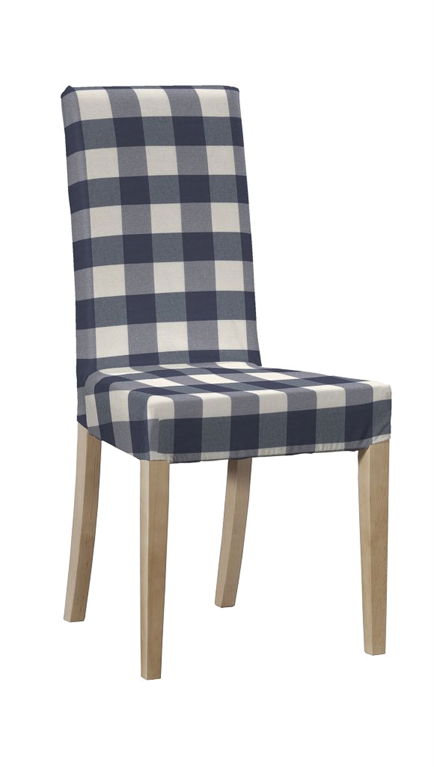Harry chair cover product colour navy blue fabric patterned (hover)