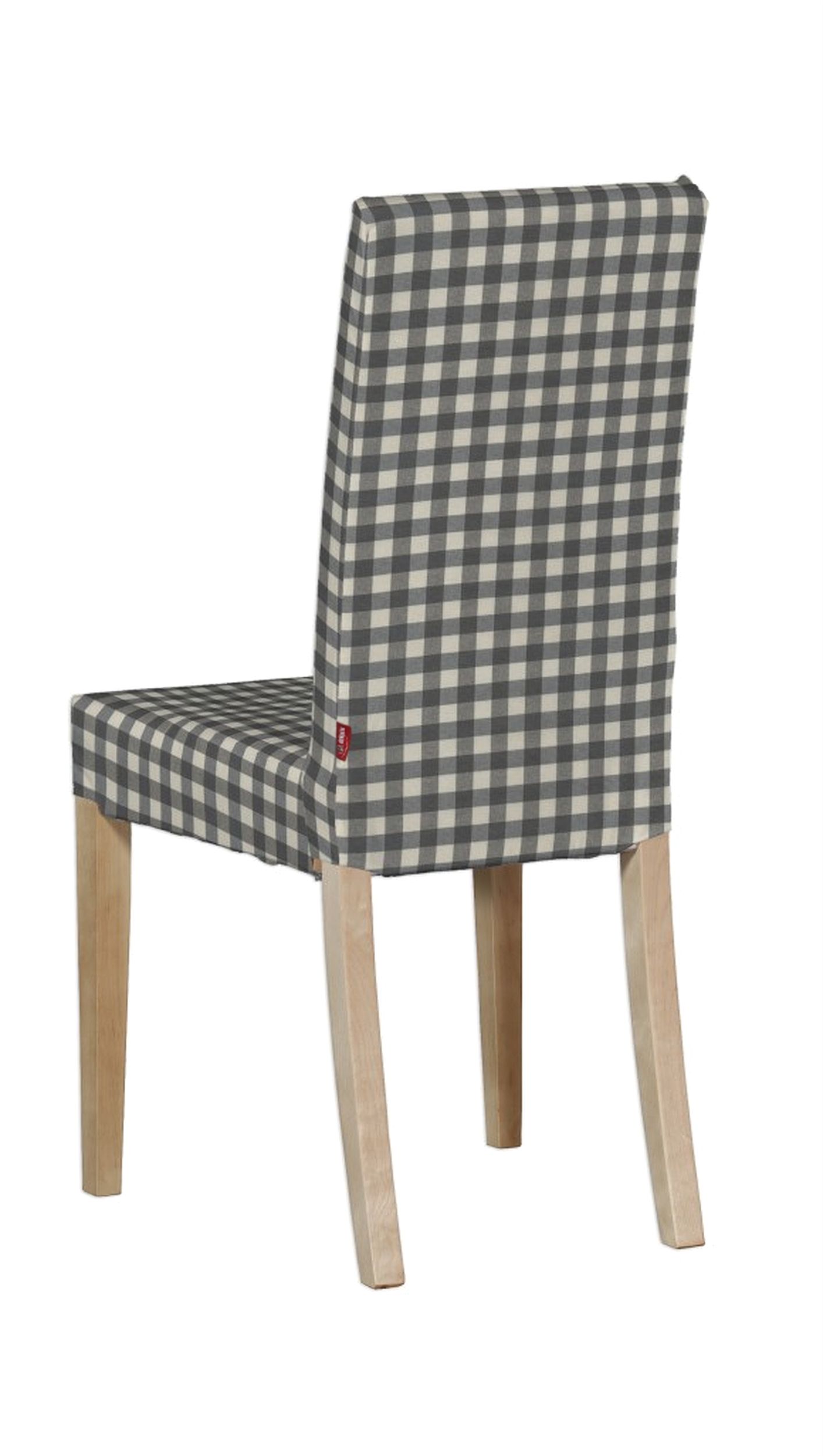 Harry chair cover product colour grey fabric patterned