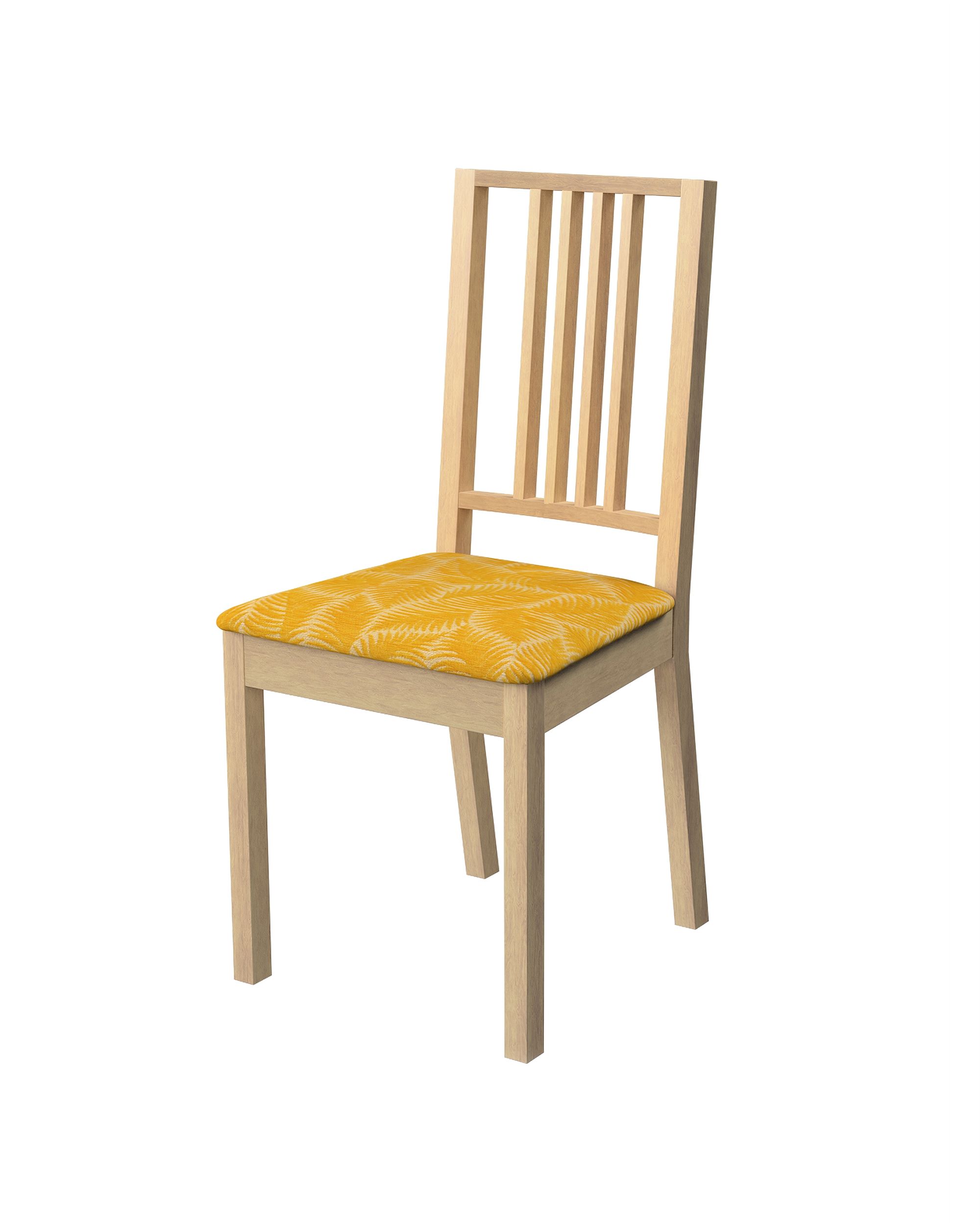 Börje chair seat pad cover product colour yellow fabric structured, patterned