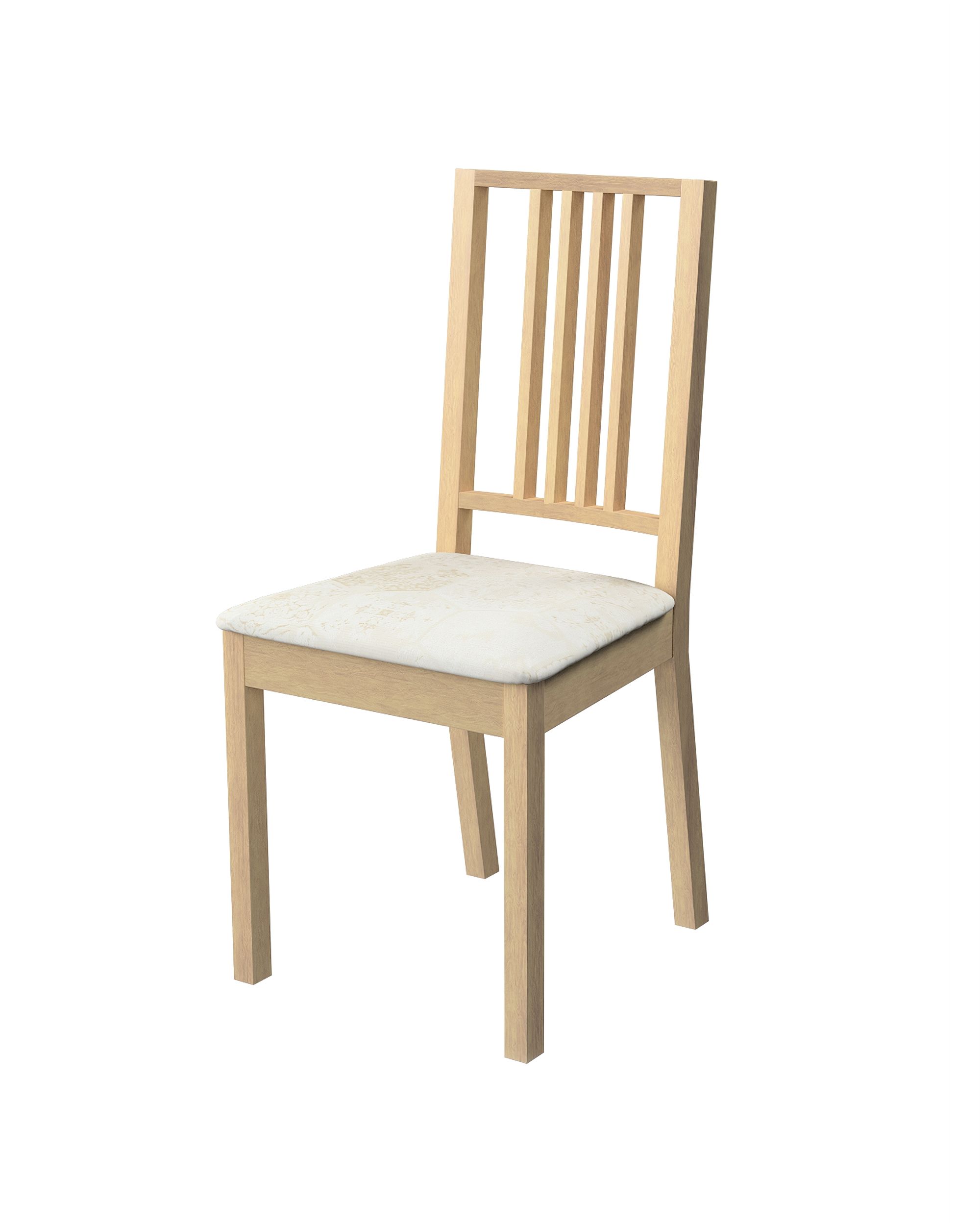 Börje chair seat pad cover product colour cream fabric gloss, structured, patterned