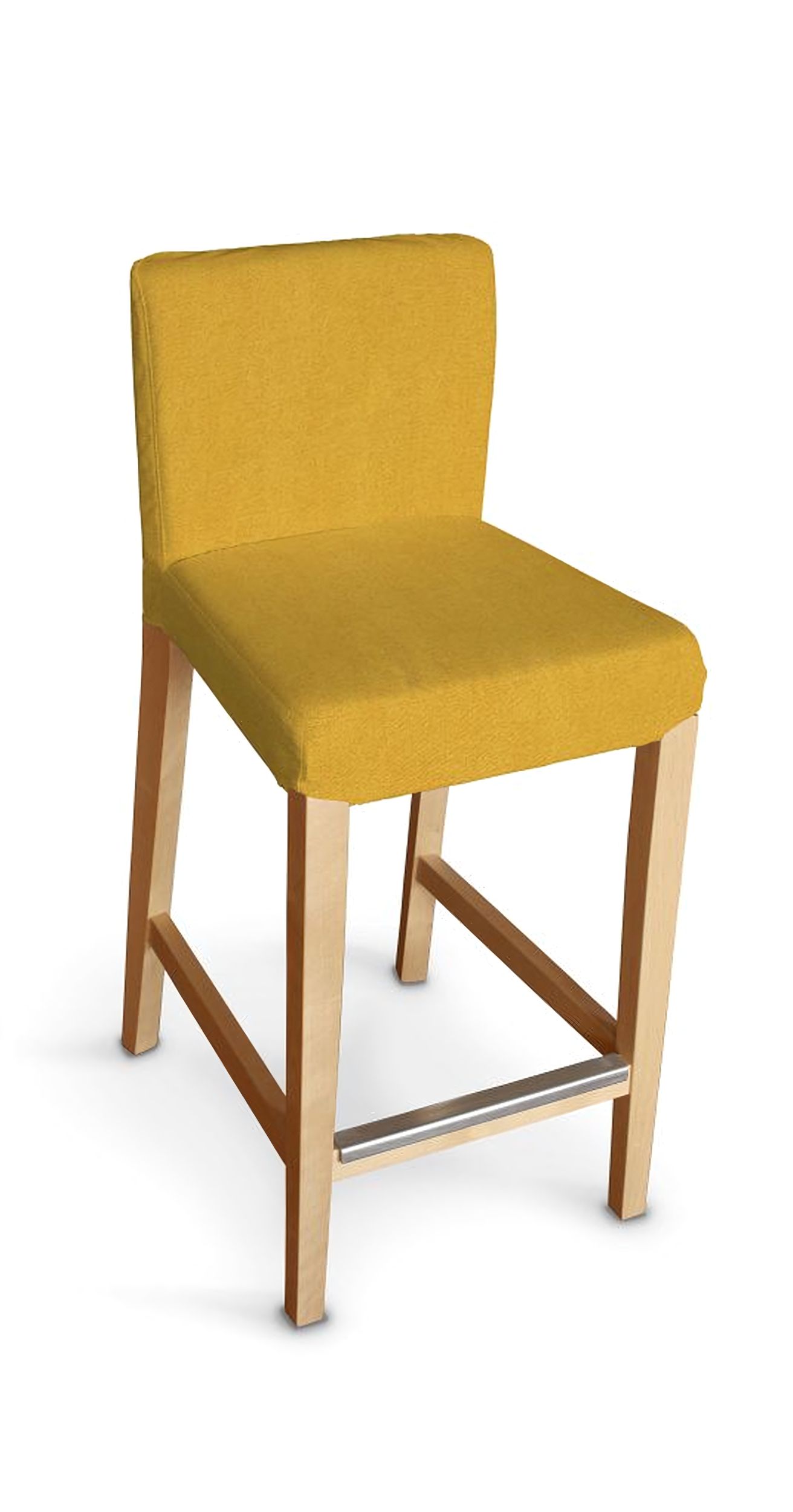 Henriksdal bar stool cover product colour yellow fabric structured