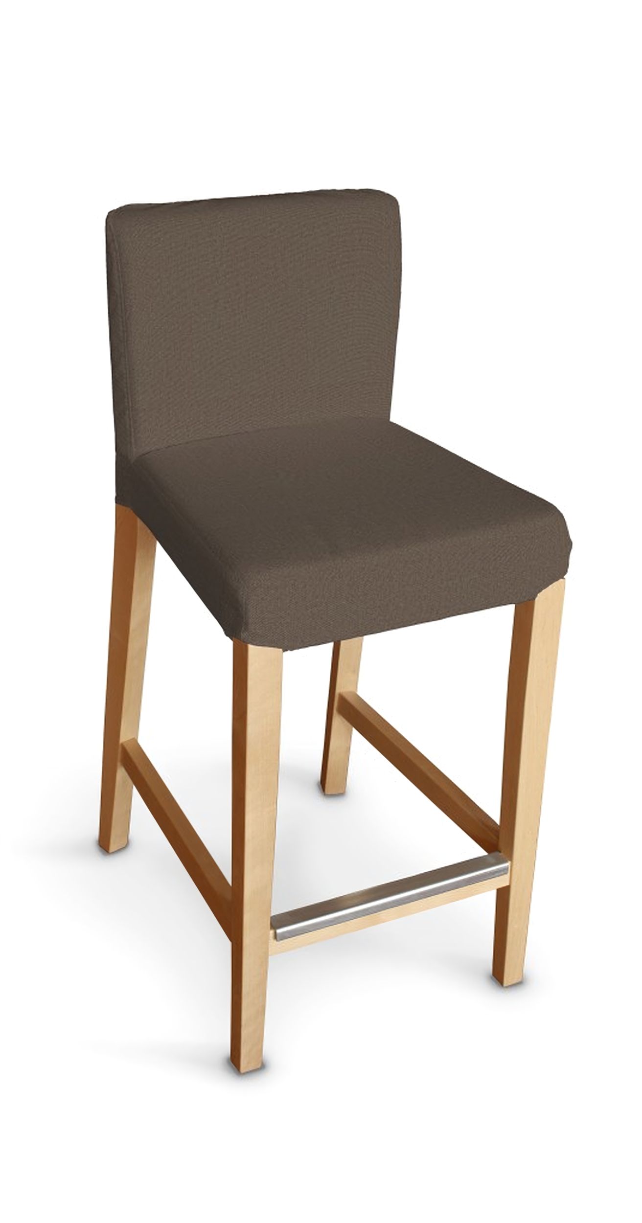 Henriksdal bar stool cover product colour brown fabric structured