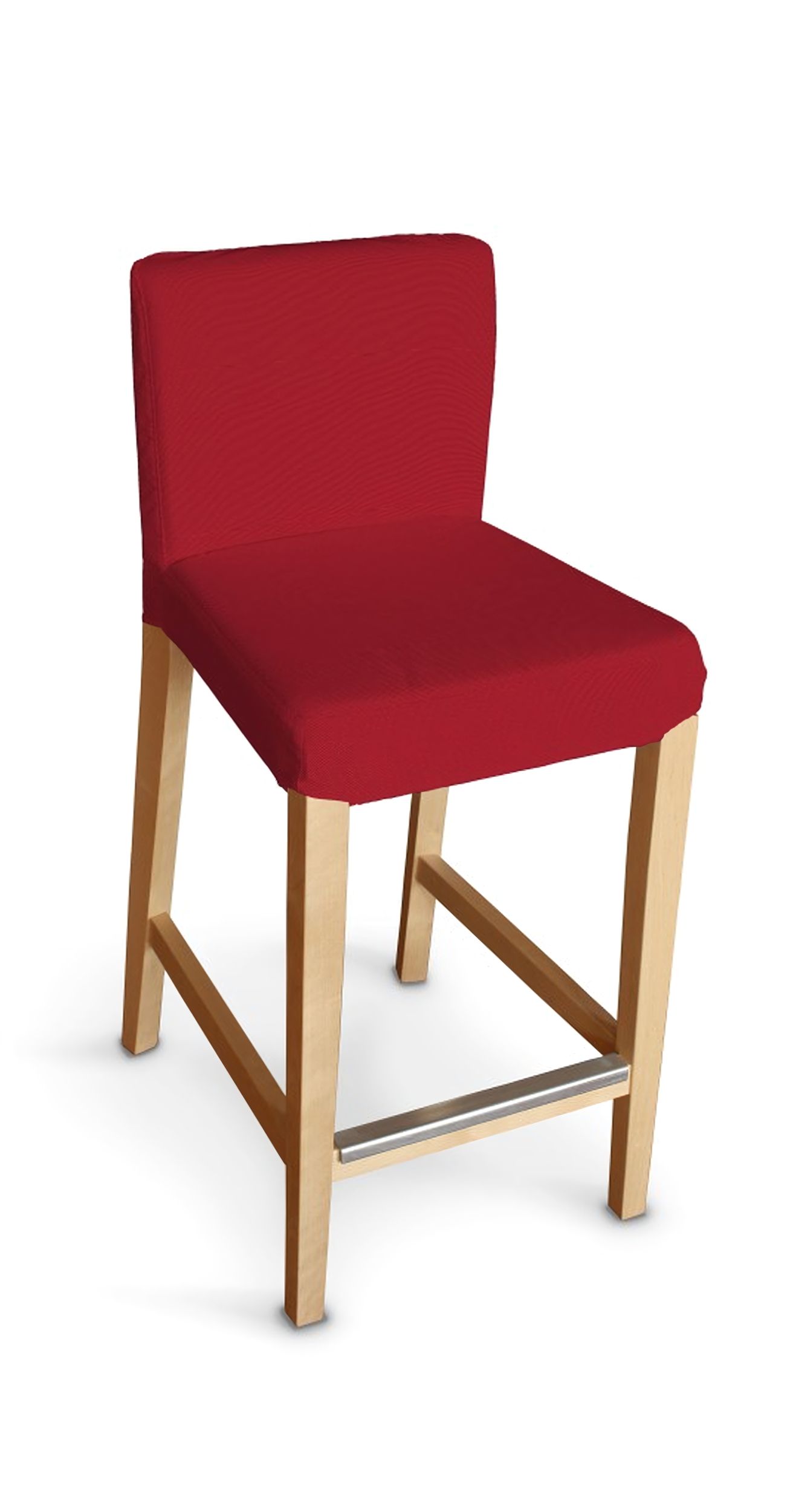 Henriksdal bar stool cover product colour red fabric structured